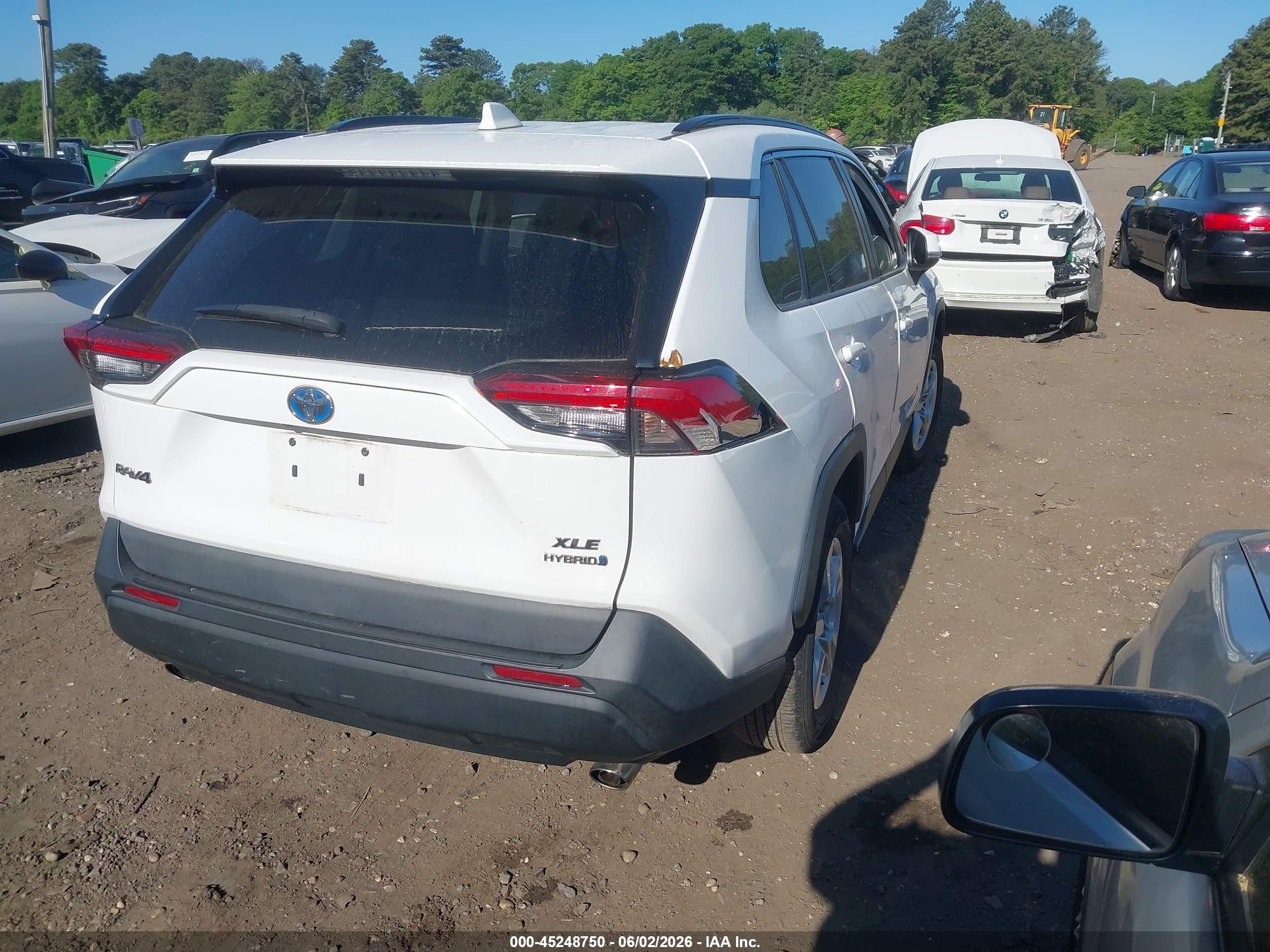 2020 Toyota Rav4 Hybrid Xle Белый vin: 2T3RWRFV4LW093764