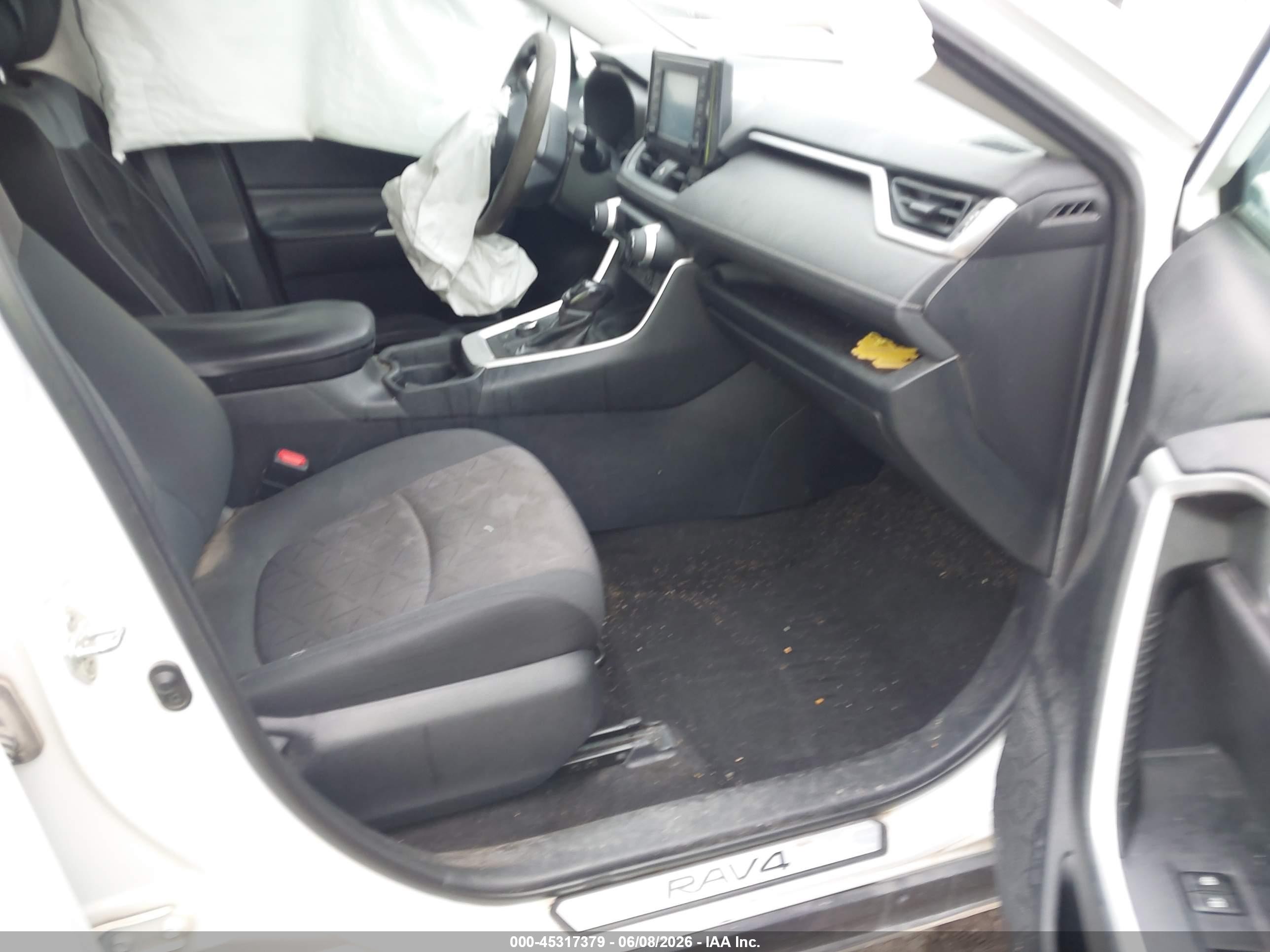 2019 Toyota Rav4 Hybrid Xle White vin: 2T3RWRFV9KW024955