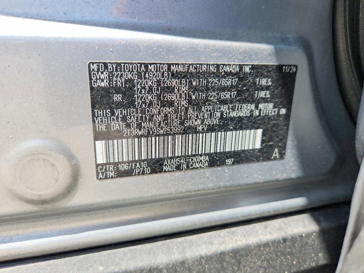 2025 Toyota Rav4 Hybrid Xle Silver vin: 2T3RWRFV9SW253992