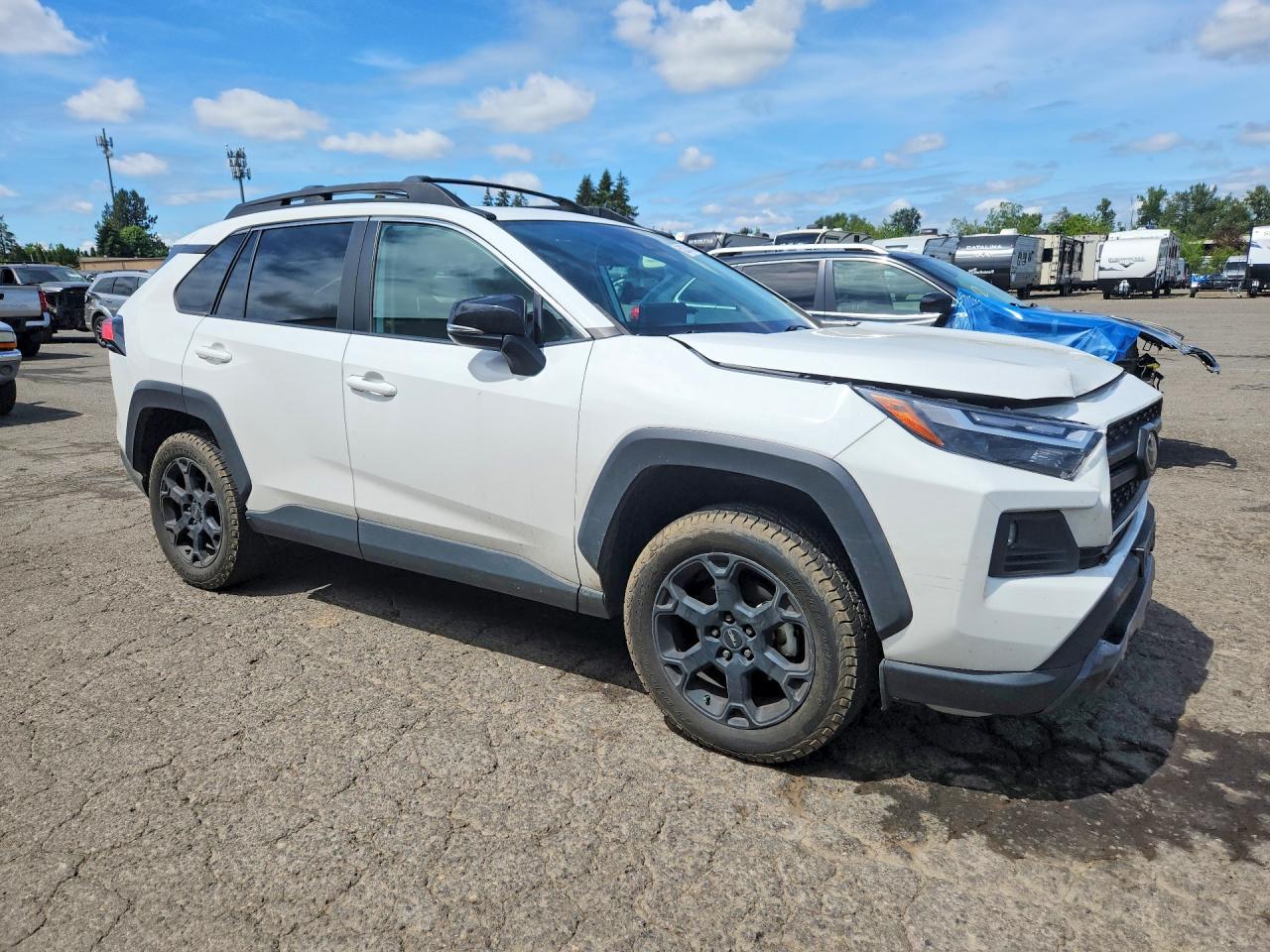 2023 Toyota Rav4 Trd Off Road White vin: 2T3S1RFV3PW343873
