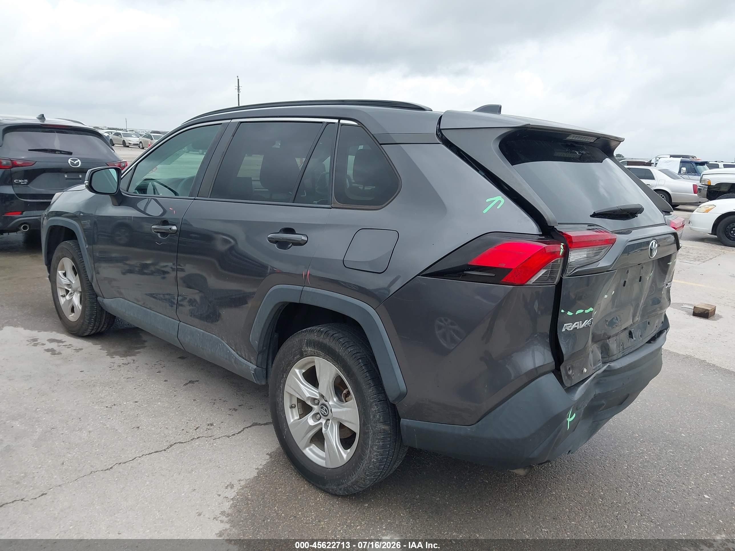 2019 Toyota Rav4 Xle Gray vin: 2T3W1RFV2KW014480