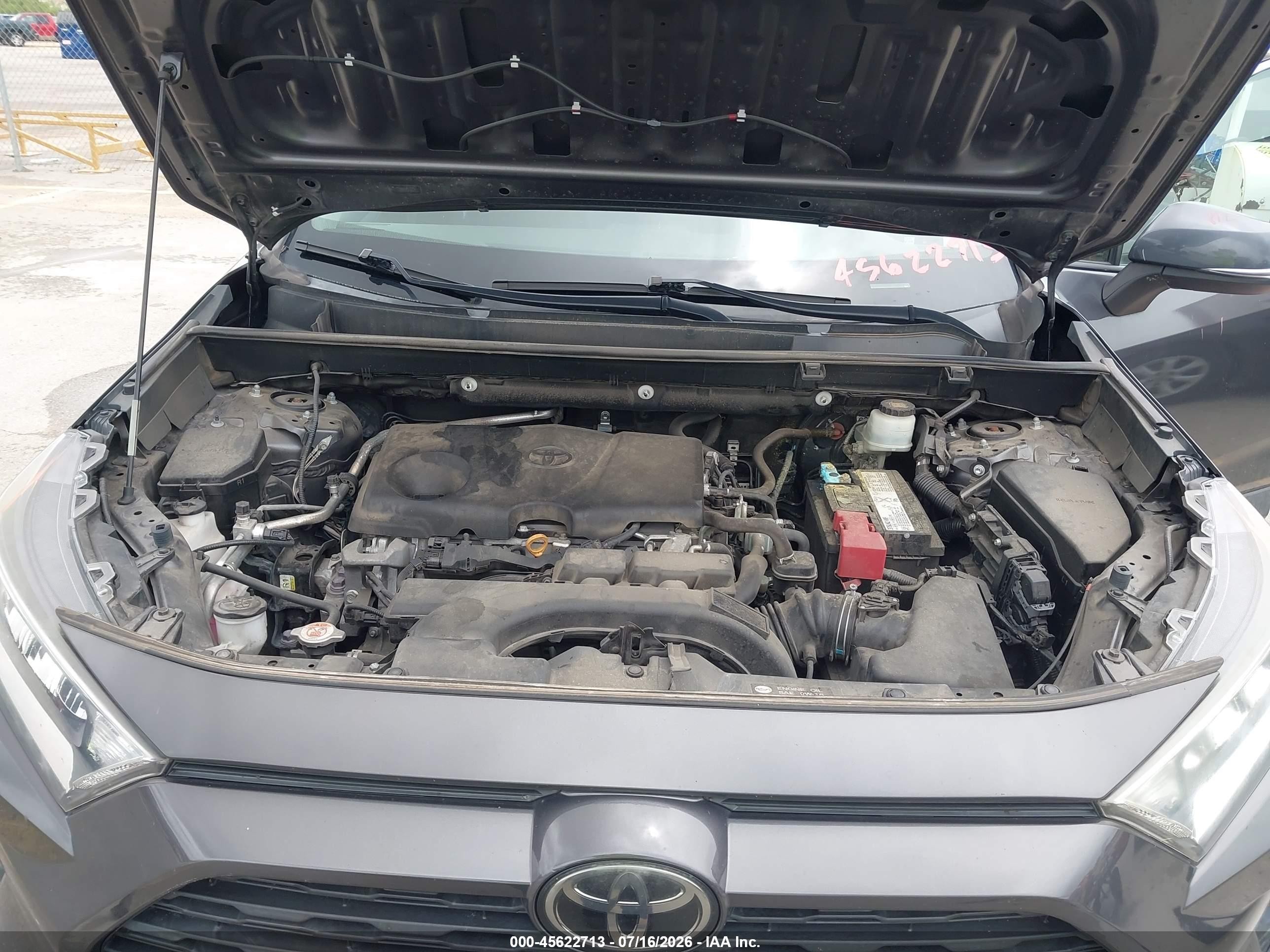 2019 Toyota Rav4 Xle Gray vin: 2T3W1RFV2KW014480
