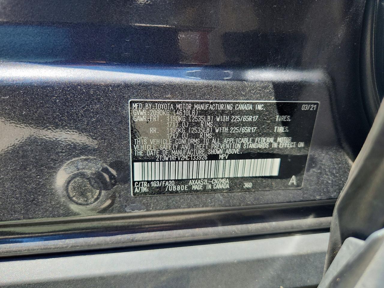 2021 Toyota Rav4 Xle Gray vin: 2T3W1RFV2MC133926