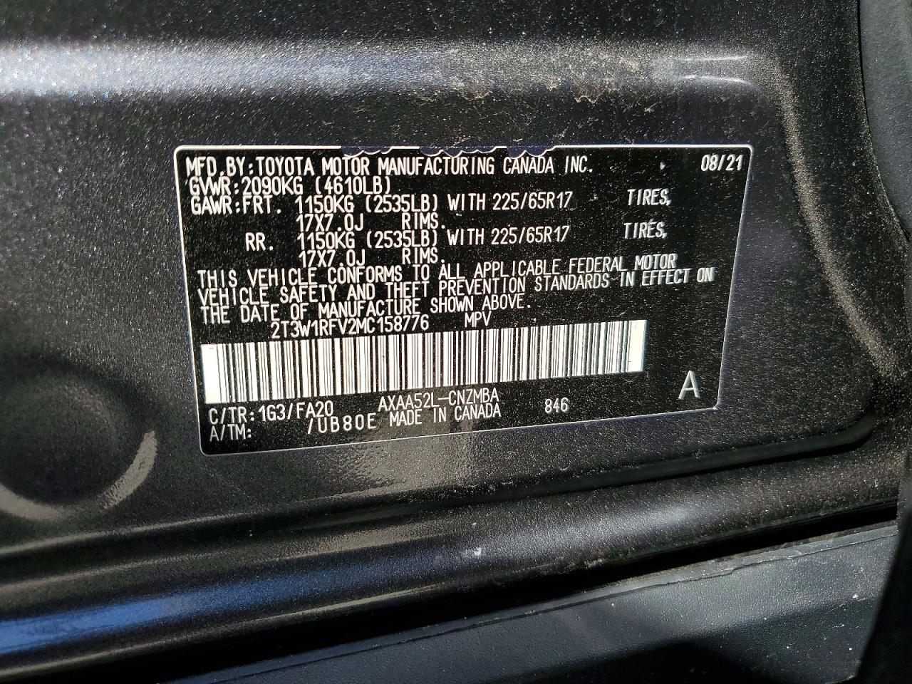 2021 Toyota Rav4 Xle Gray vin: 2T3W1RFV2MC158776