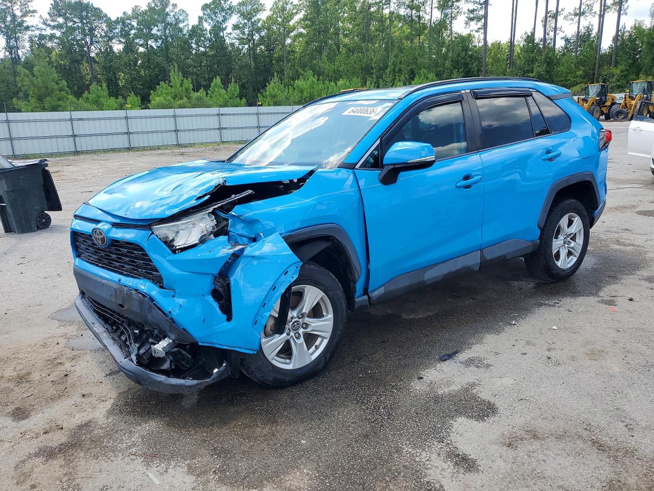2019 Toyota Rav4 Xle Turquoise vin: 2T3W1RFV3KW007442