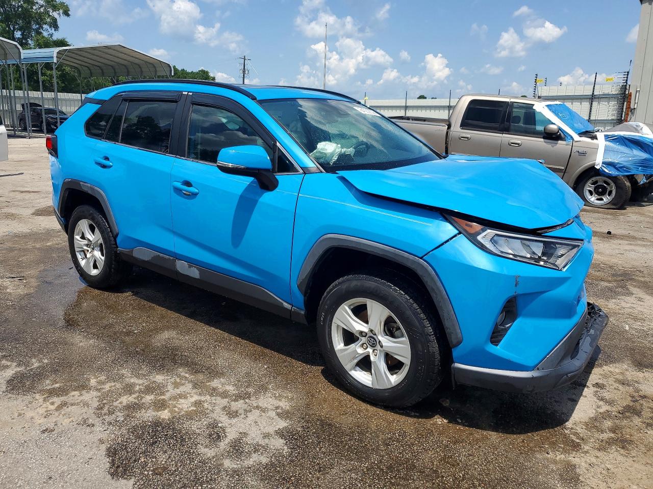 2019 Toyota Rav4 Xle Turquoise vin: 2T3W1RFV3KW007442