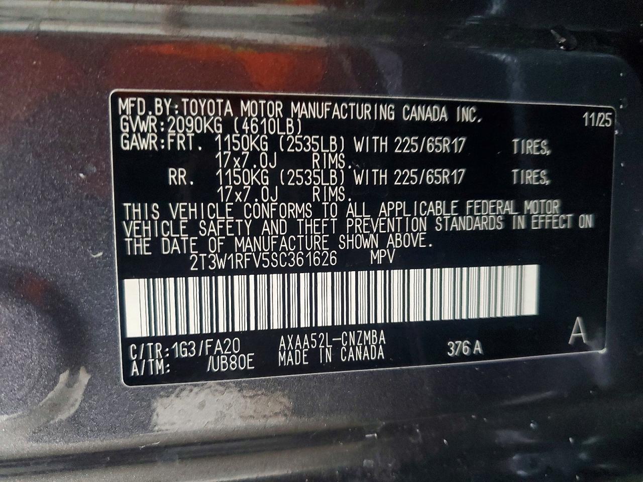 2025 Toyota Rav4 Xle Gray vin: 2T3W1RFV5SC361626