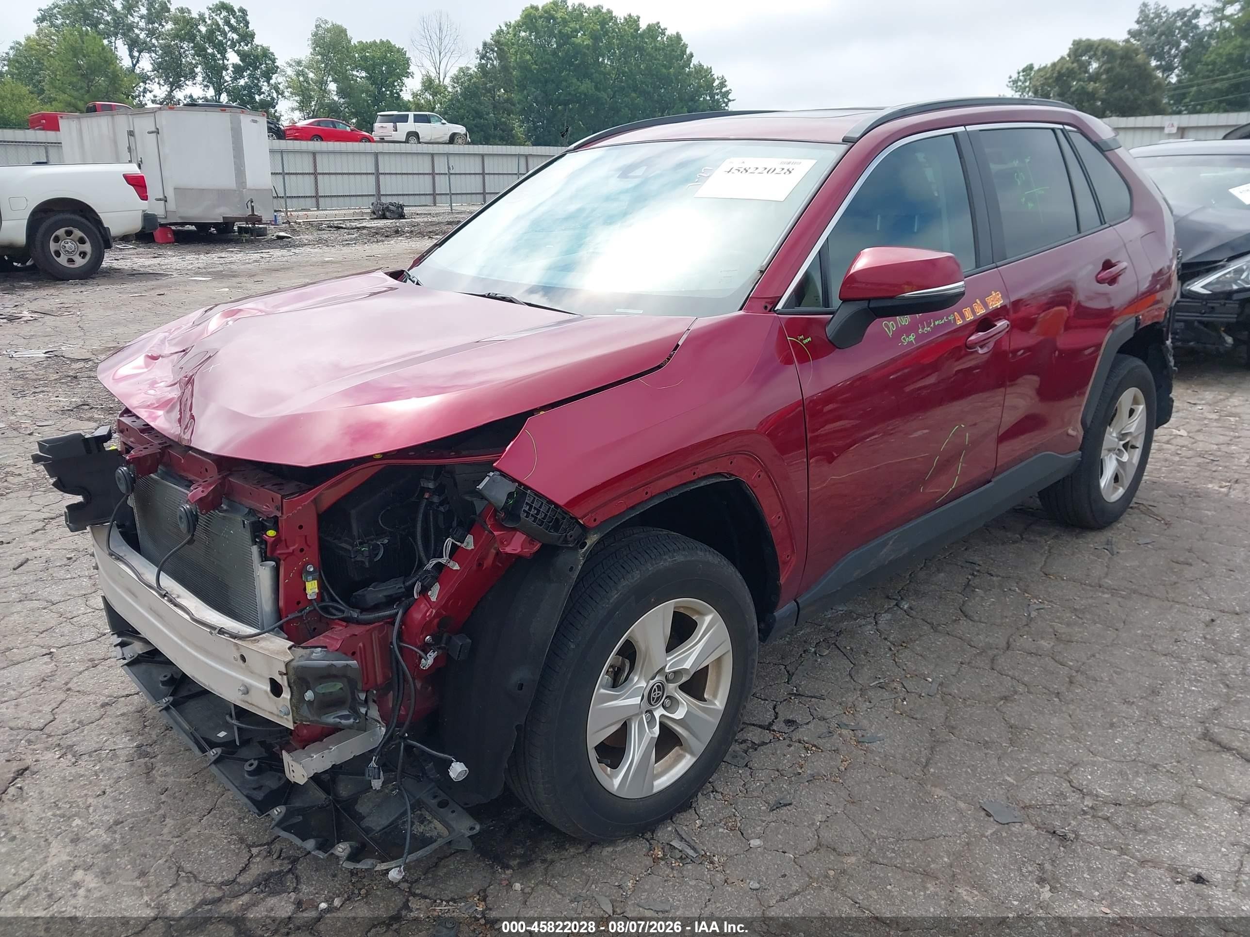2021 Toyota Rav4 Xle Red vin: 2T3W1RFV9MW180479