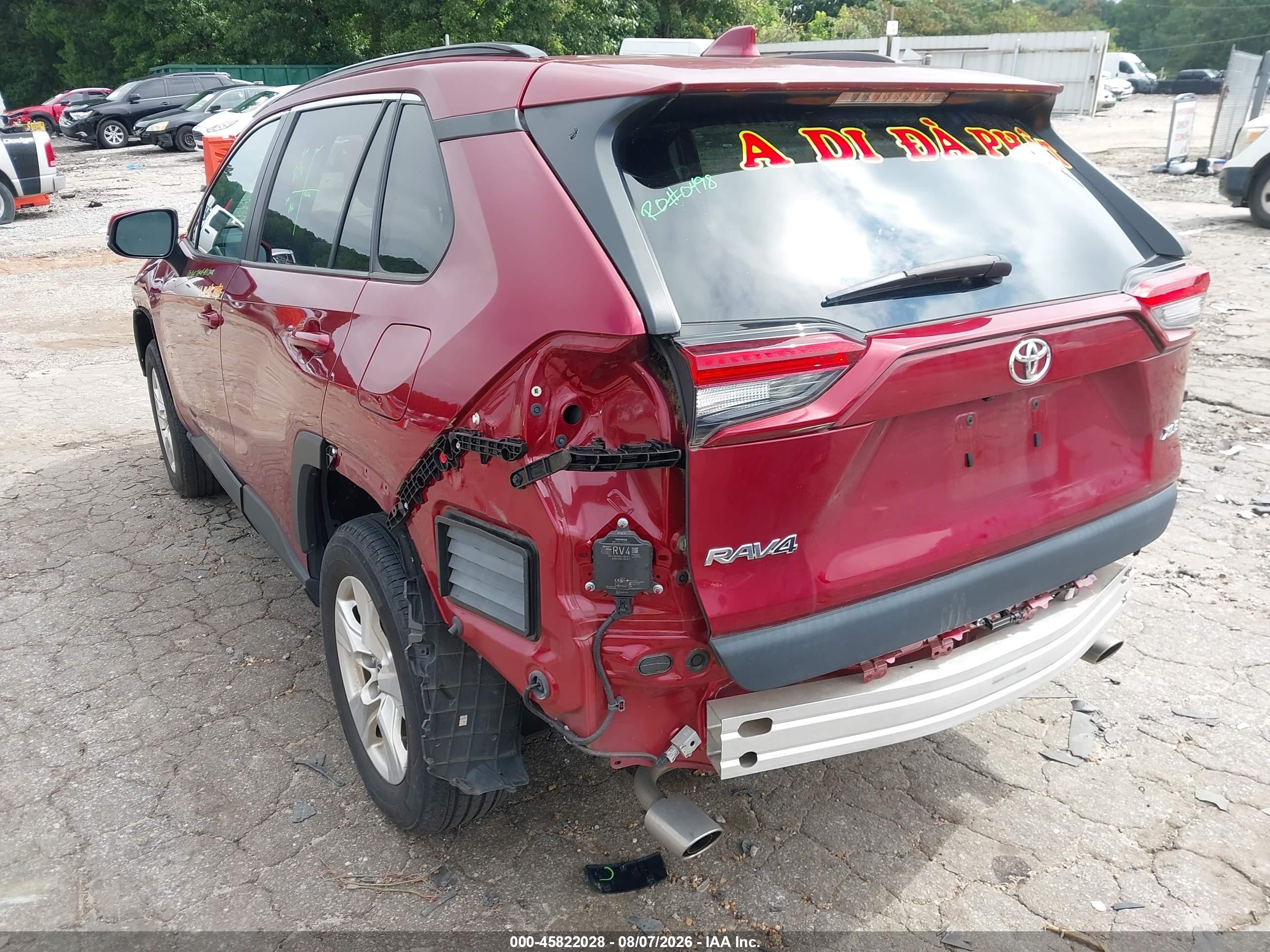 2021 Toyota Rav4 Xle Red vin: 2T3W1RFV9MW180479