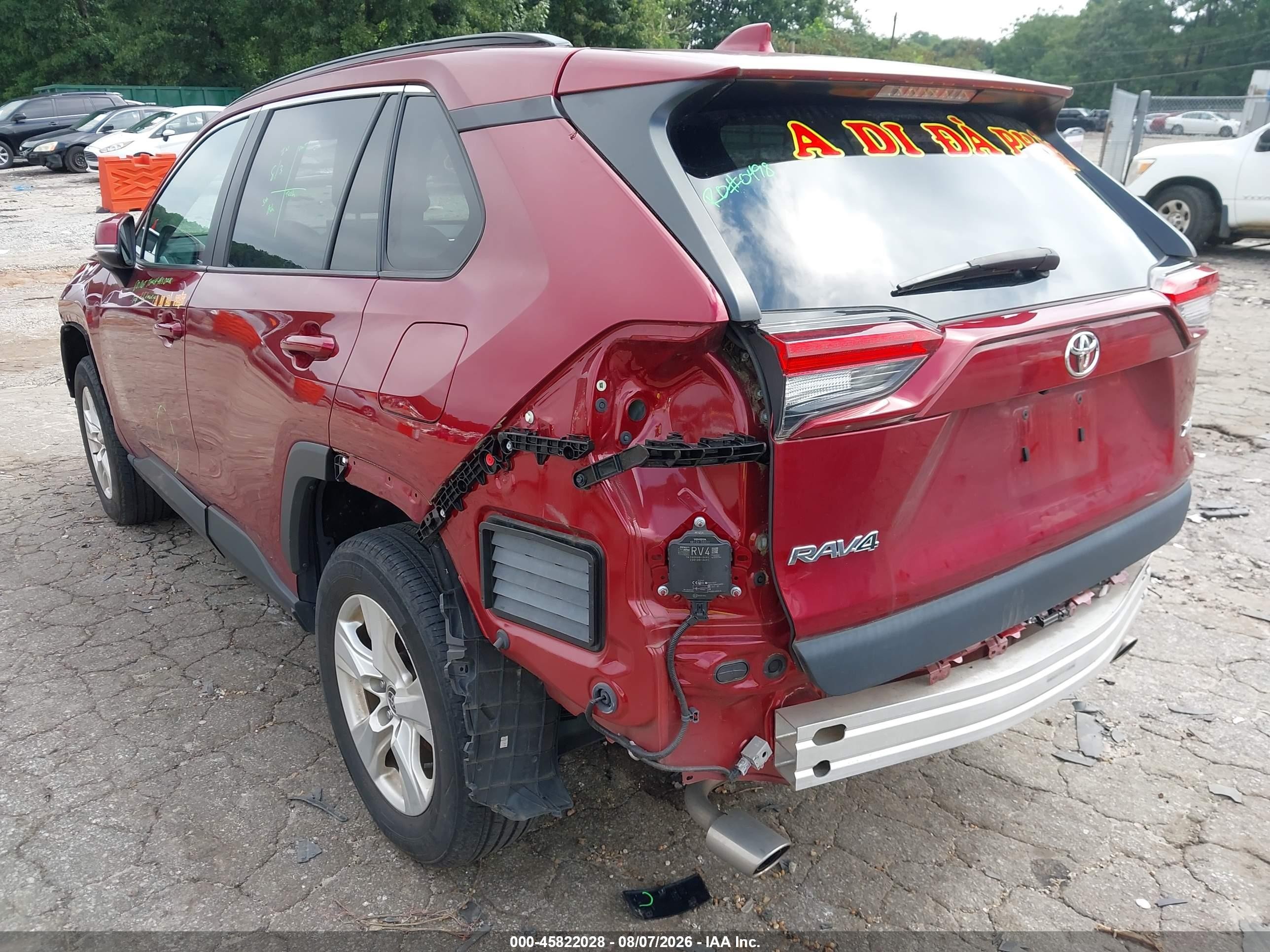 2021 Toyota Rav4 Xle Red vin: 2T3W1RFV9MW180479
