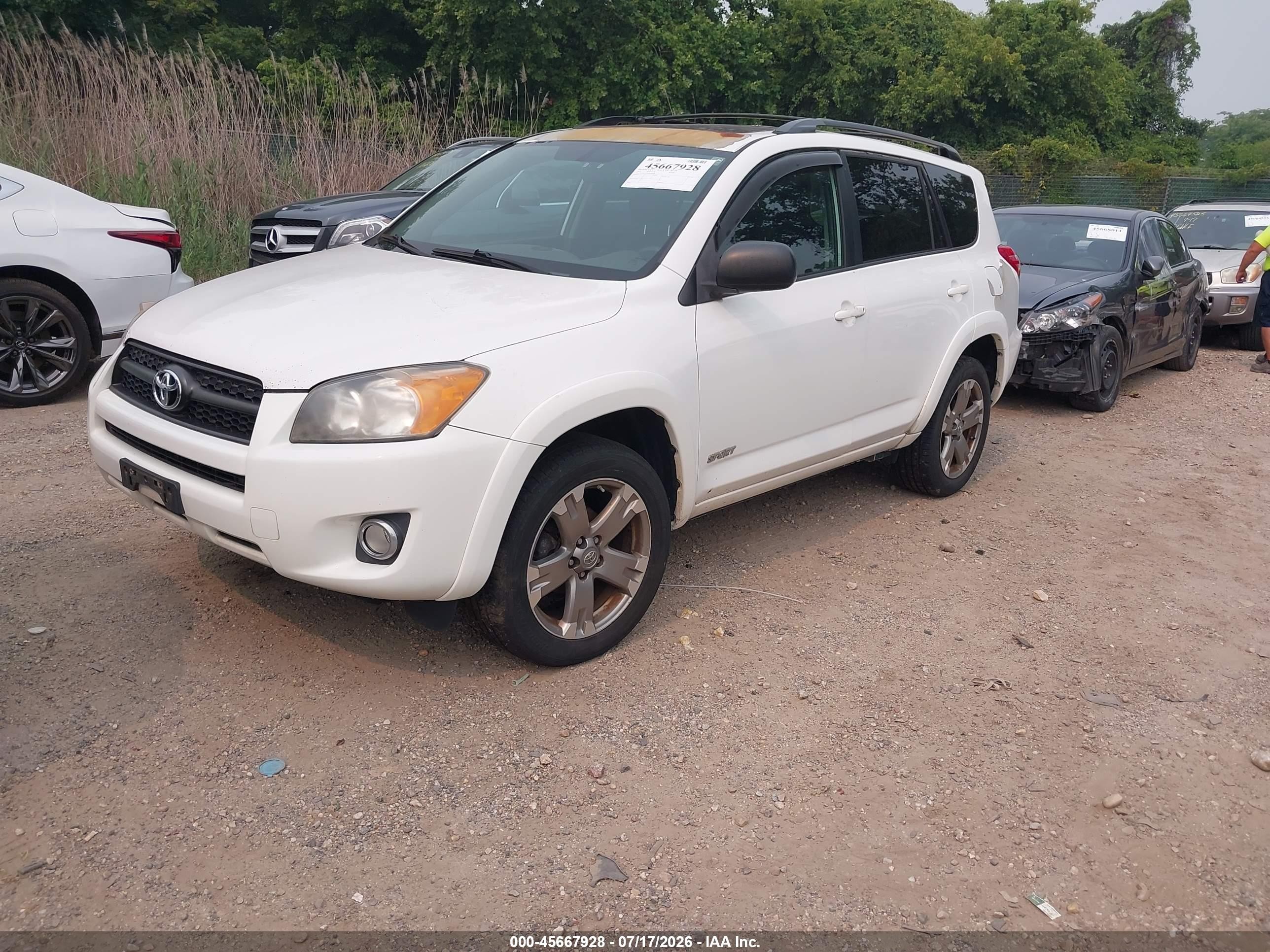 2011 Toyota Rav4 Sport White vin: 2T3WF4DV6BW064838