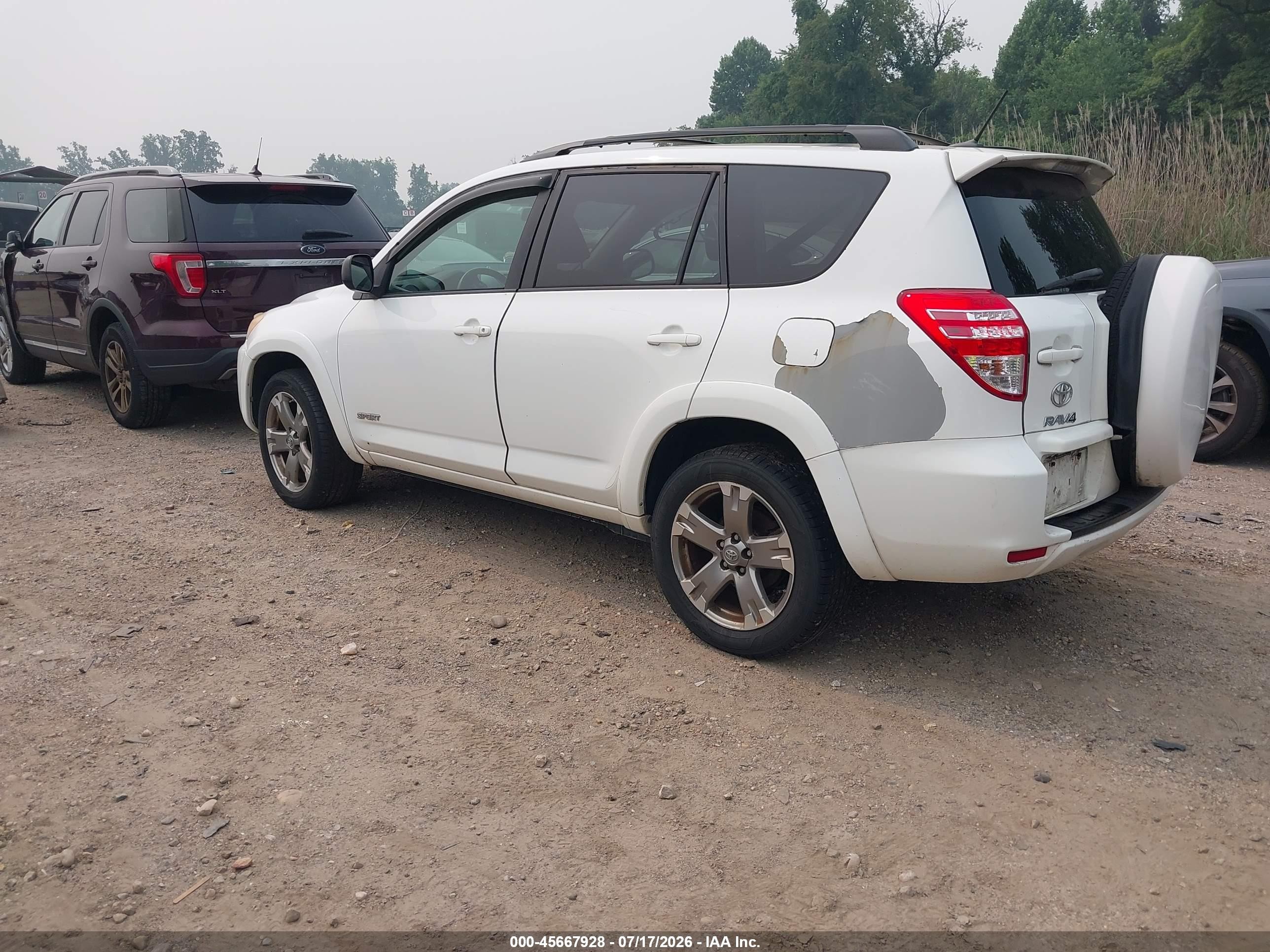 2011 Toyota Rav4 Sport White vin: 2T3WF4DV6BW064838