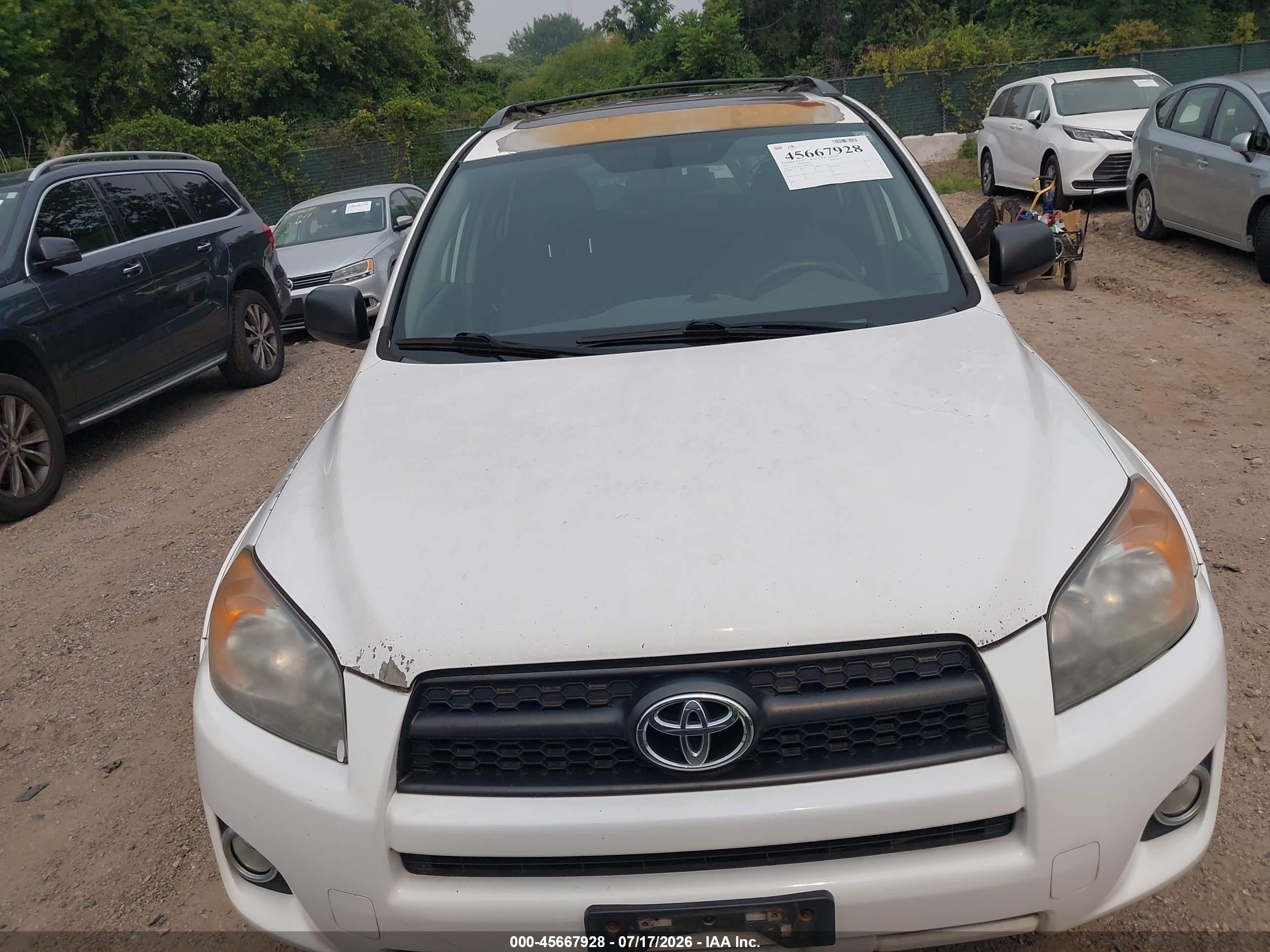 2011 Toyota Rav4 Sport White vin: 2T3WF4DV6BW064838