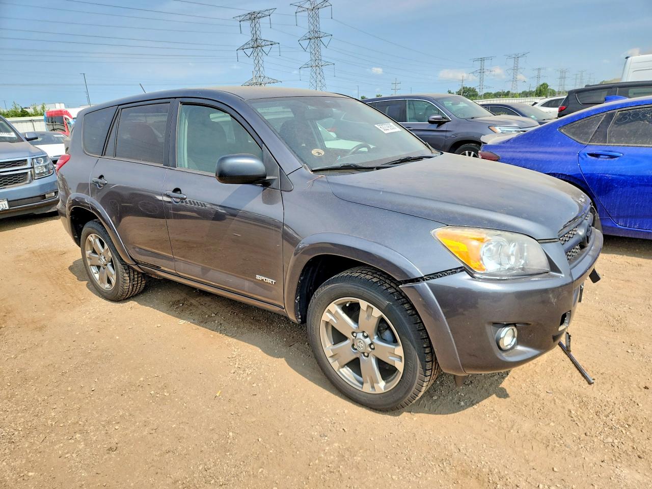 2012 Toyota Rav4 Sport Gray vin: 2T3WF4DV8CW138486