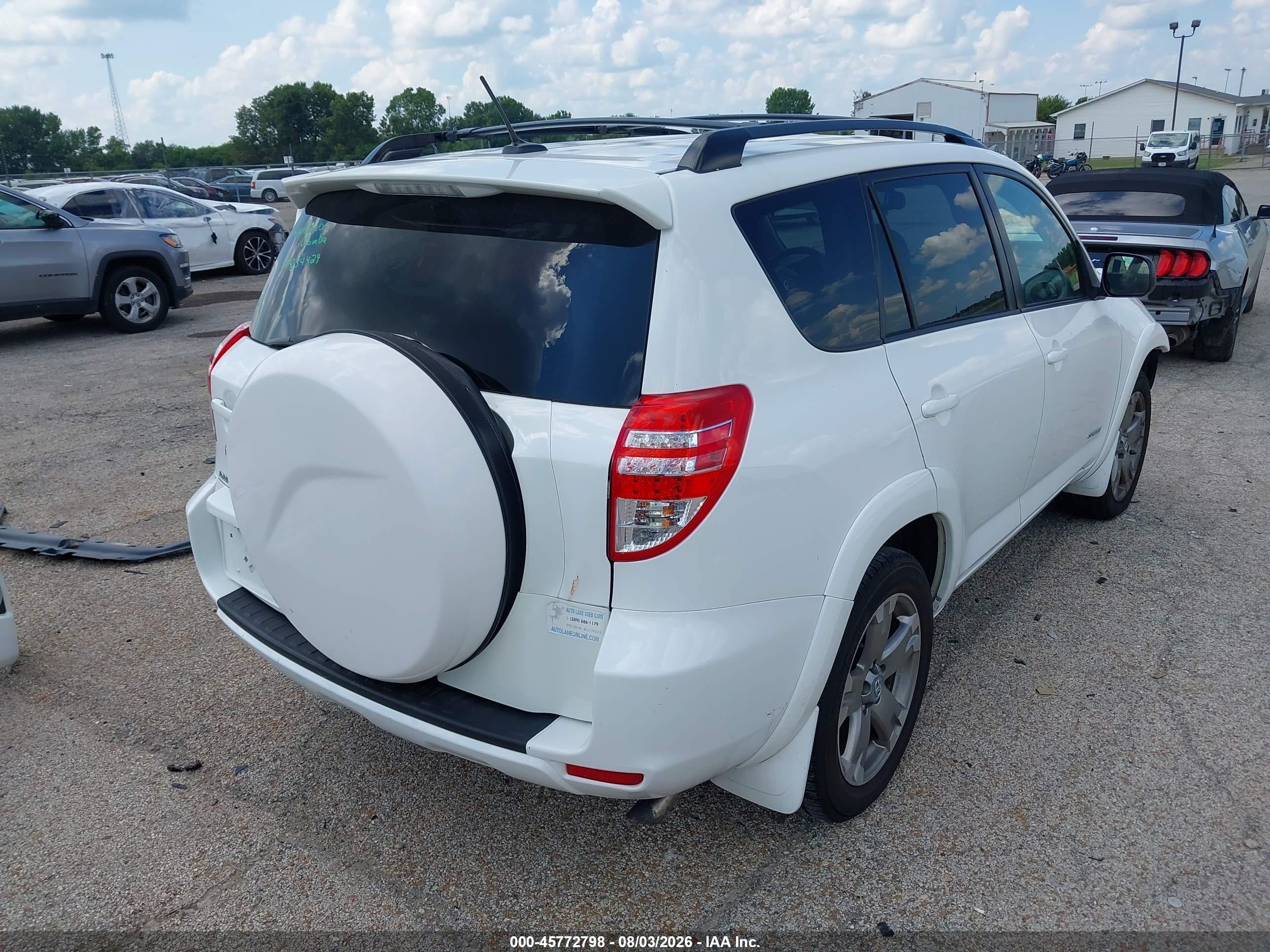 2010 Toyota Rav4 Sport White vin: 2T3WF4DVXAW036488