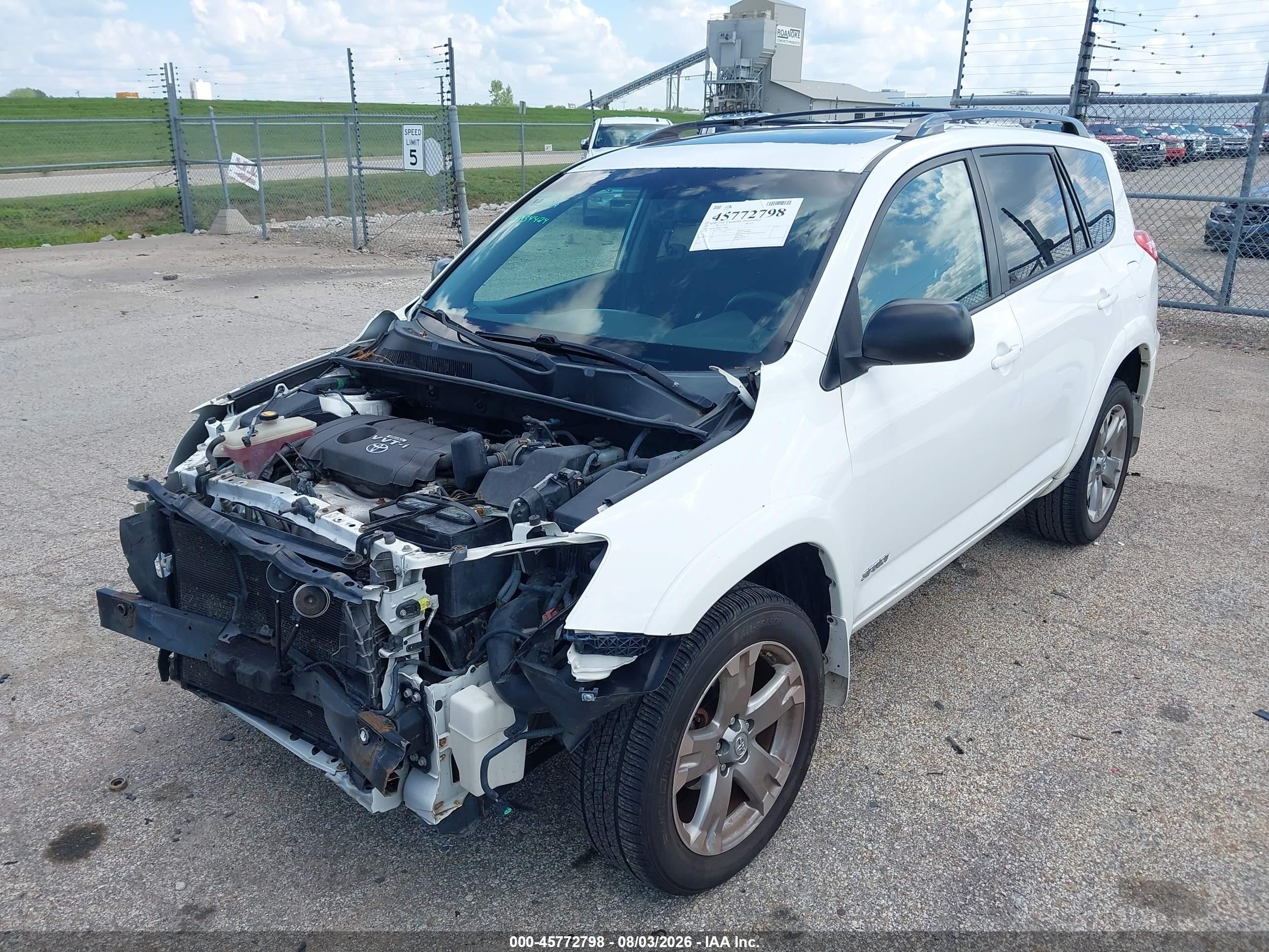 2010 Toyota Rav4 Sport White vin: 2T3WF4DVXAW036488