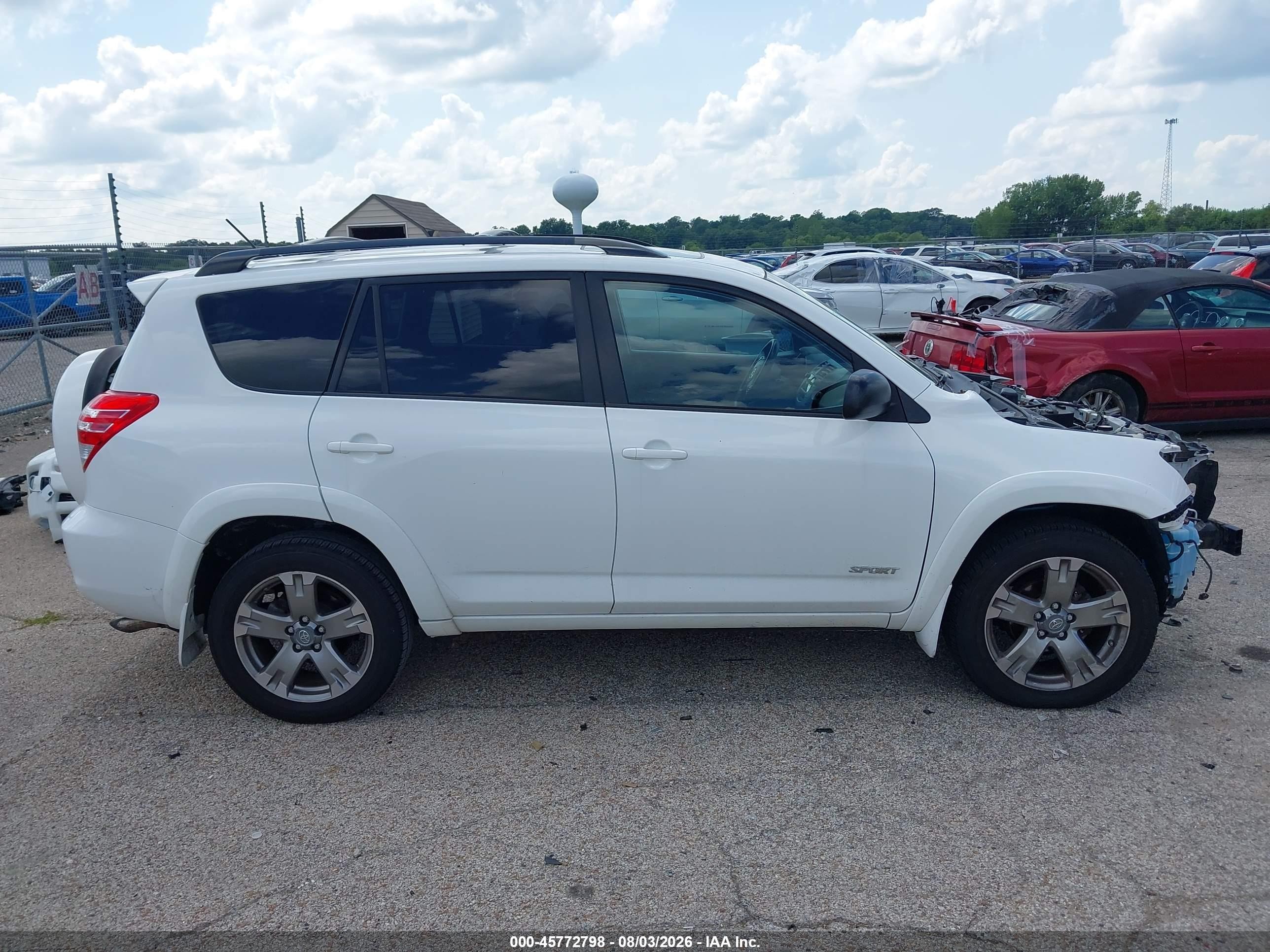 2010 Toyota Rav4 Sport White vin: 2T3WF4DVXAW036488