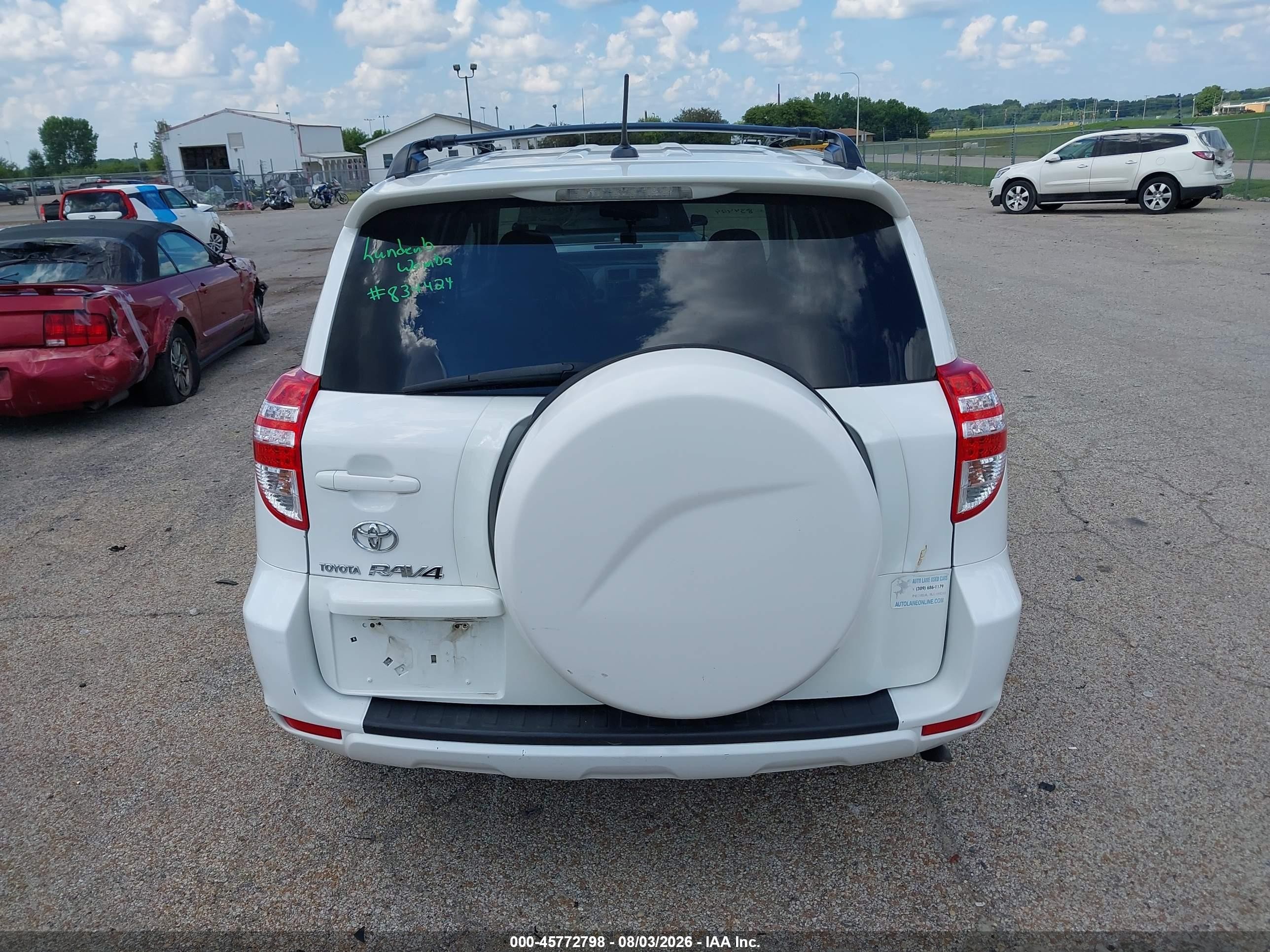 2010 Toyota Rav4 Sport White vin: 2T3WF4DVXAW036488