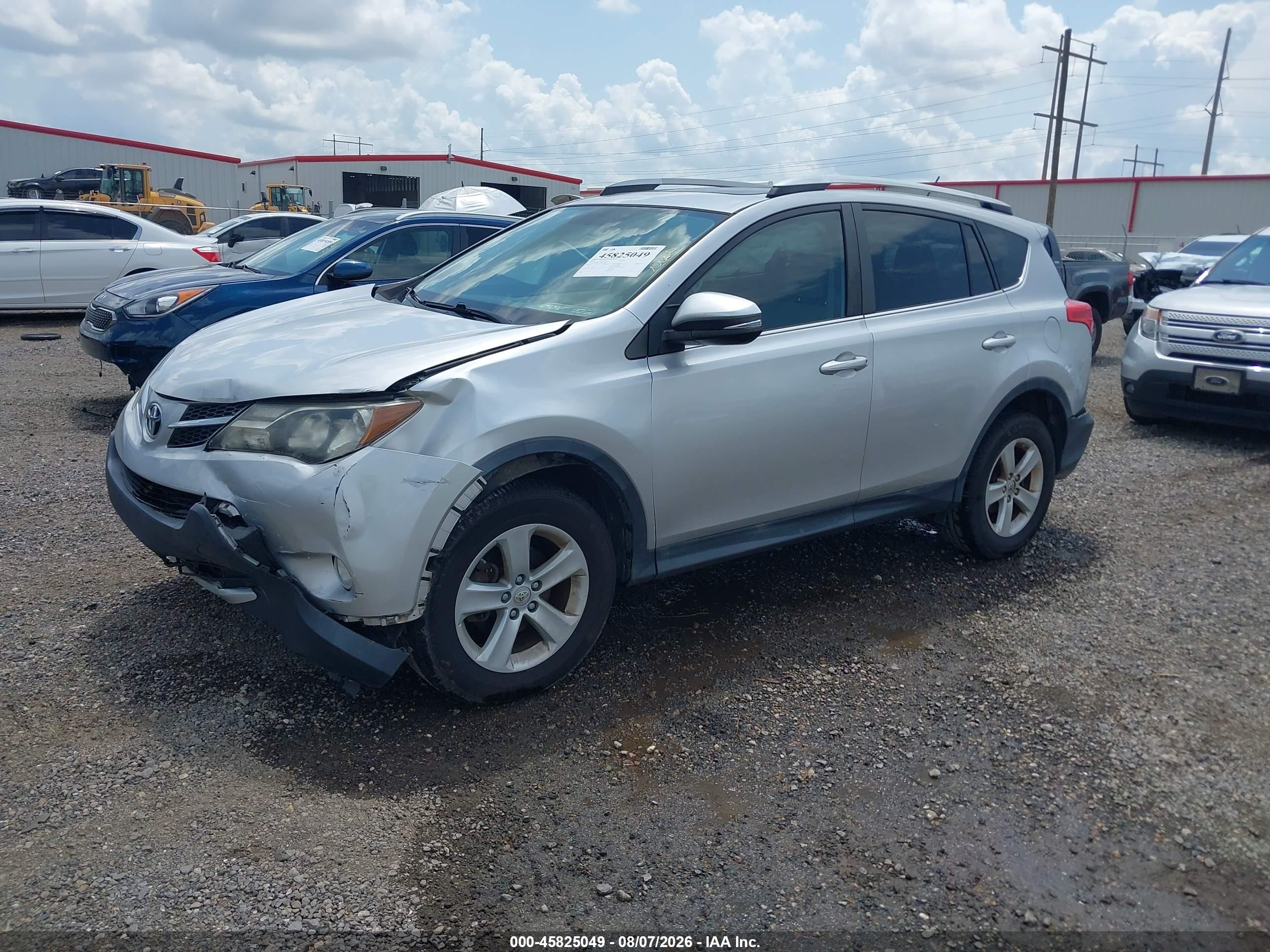 2013 Toyota Rav4 Xle Серебряный vin: 2T3WFREV0DW018842