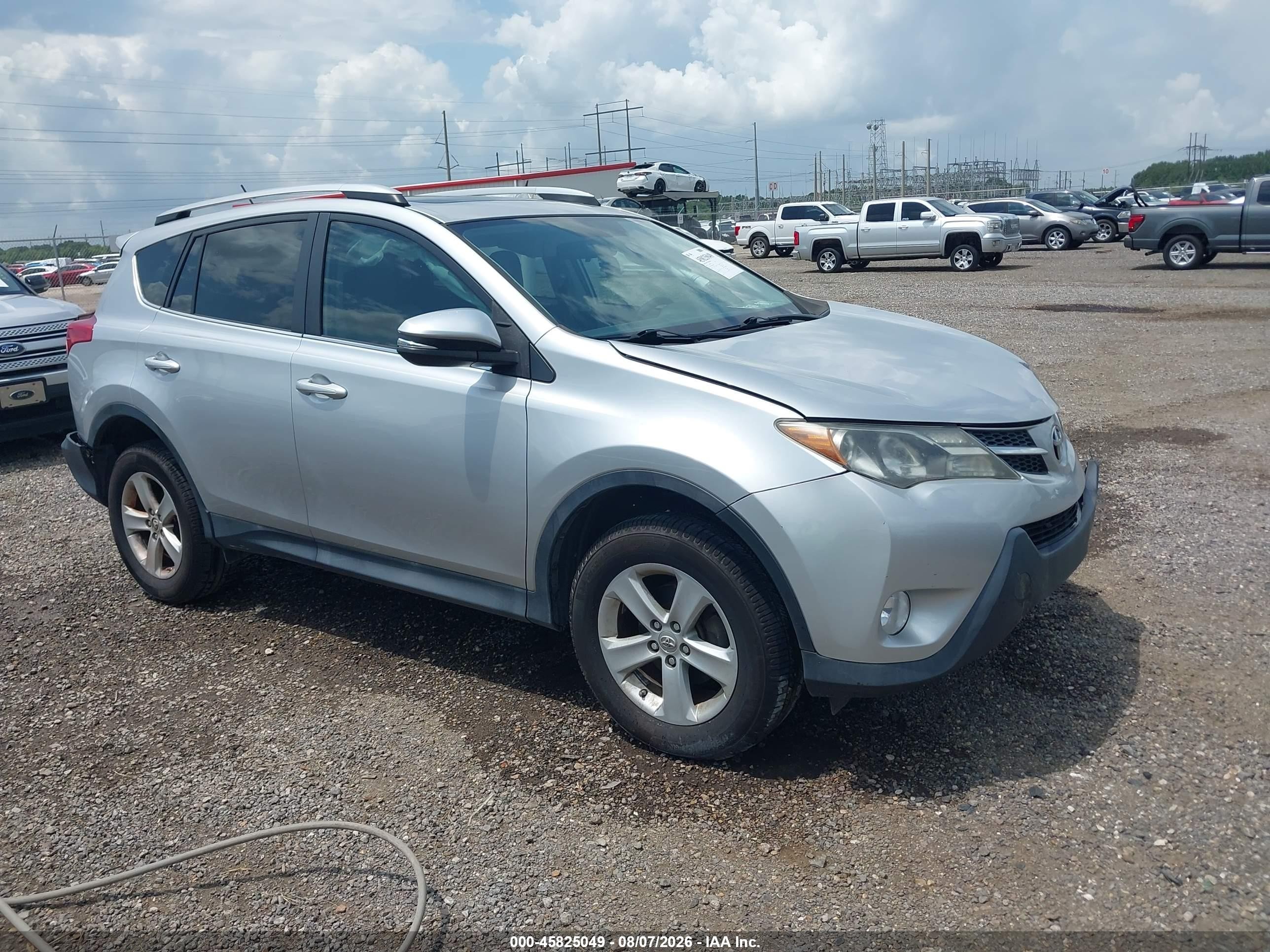 2013 Toyota Rav4 Xle Silver vin: 2T3WFREV0DW018842