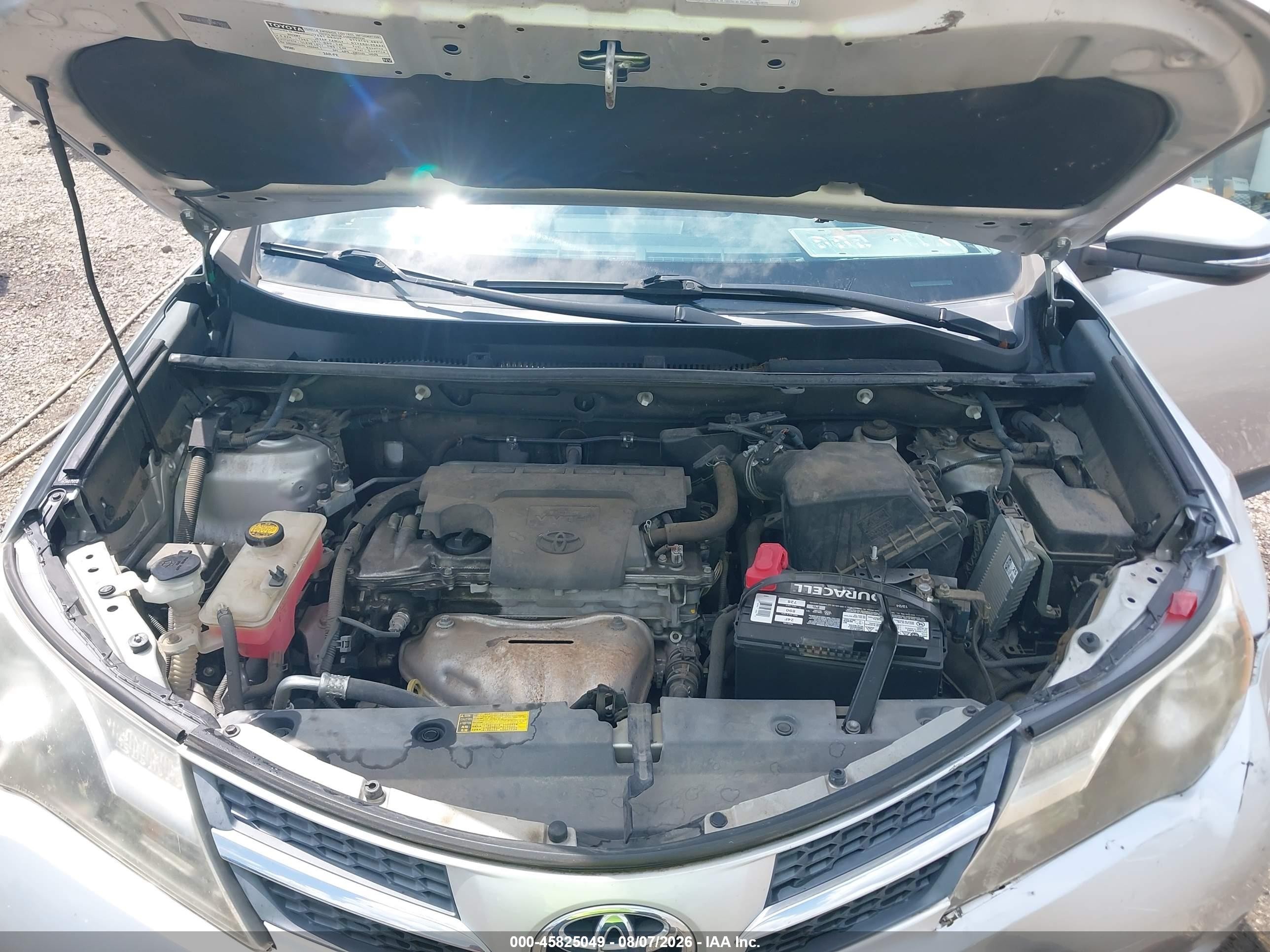 2013 Toyota Rav4 Xle Серебряный vin: 2T3WFREV0DW018842