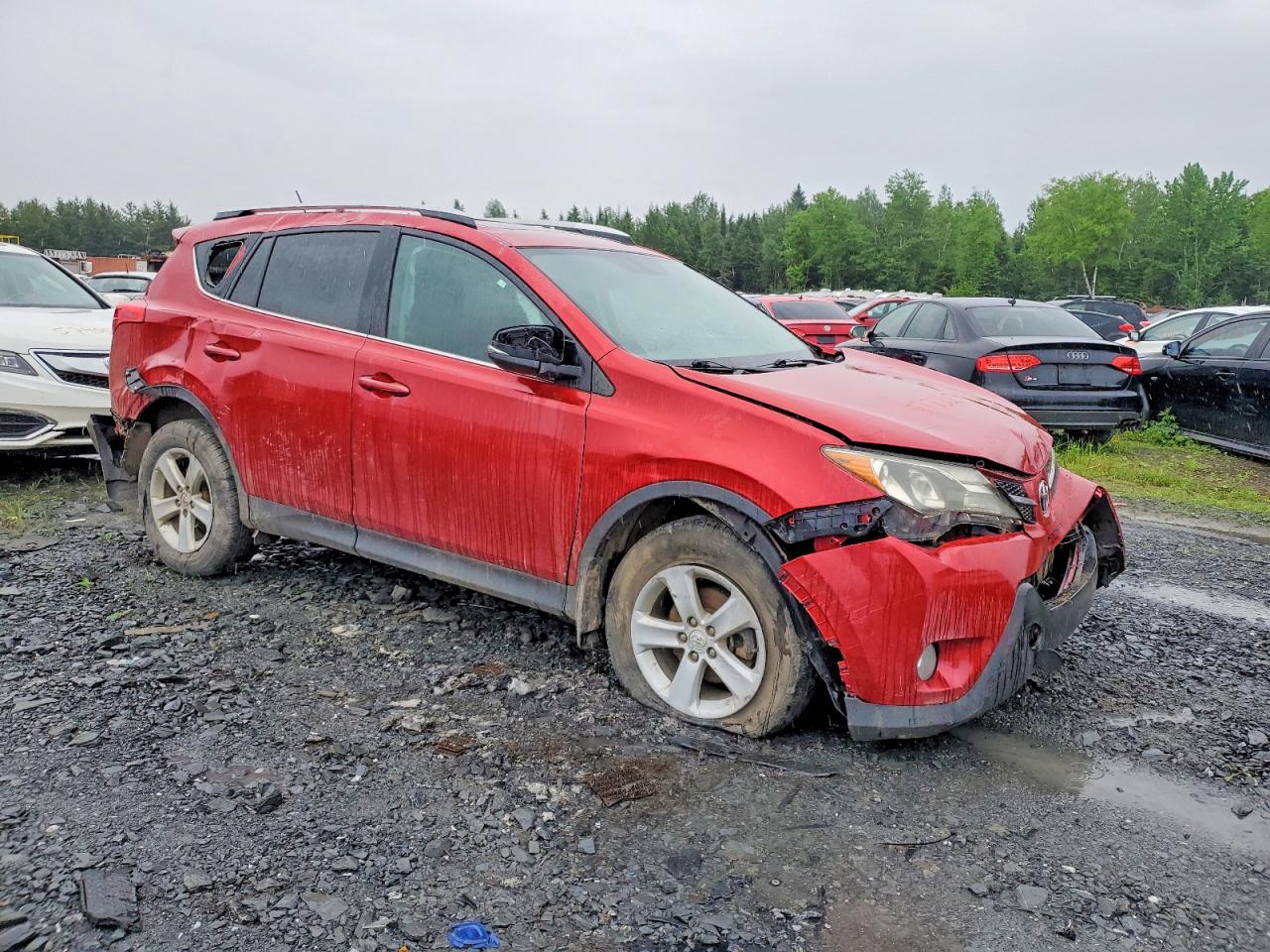 2013 Toyota Rav4 Xle Burgundy vin: 2T3WFREV0DW033468