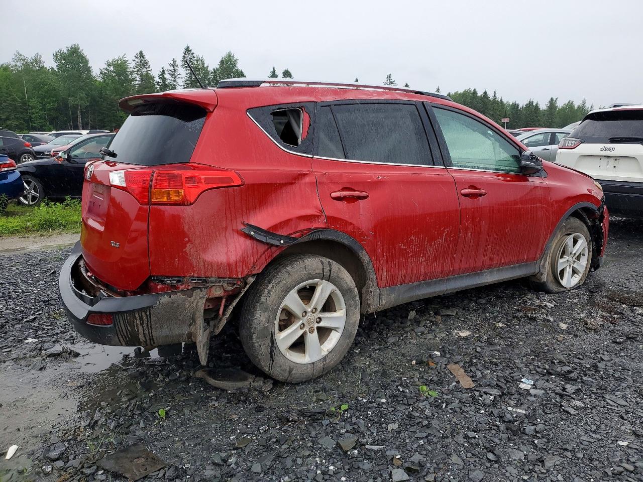 2013 Toyota Rav4 Xle Burgundy vin: 2T3WFREV0DW033468