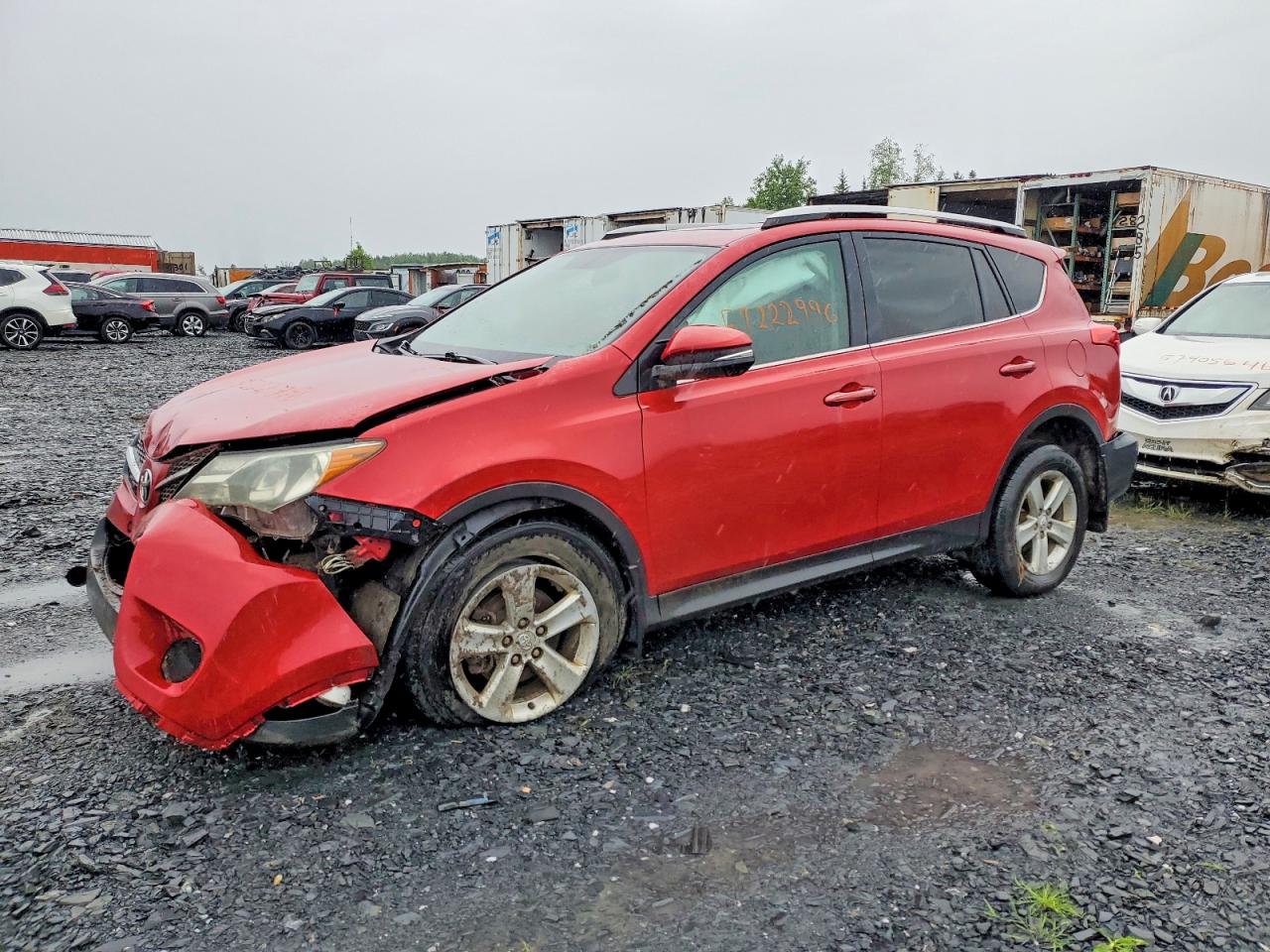 2013 Toyota Rav4 Xle Burgundy vin: 2T3WFREV0DW033468