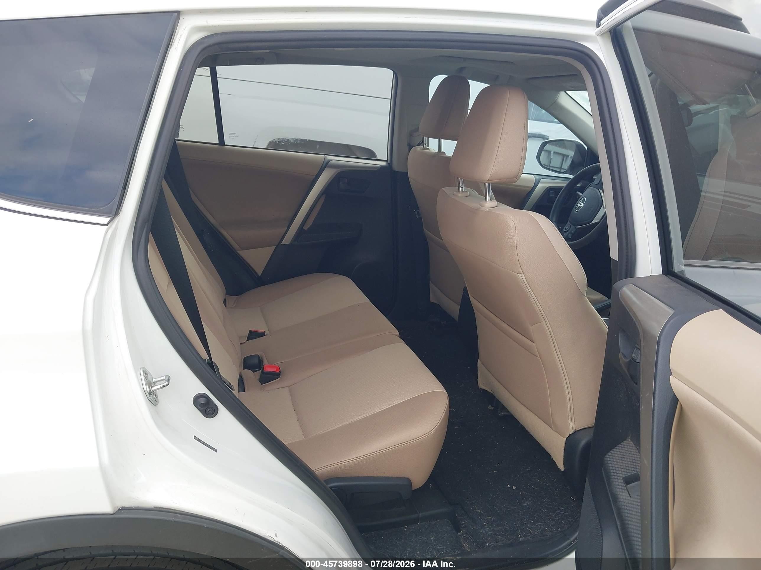 2013 Toyota Rav4 Xle White vin: 2T3WFREV0DW045703
