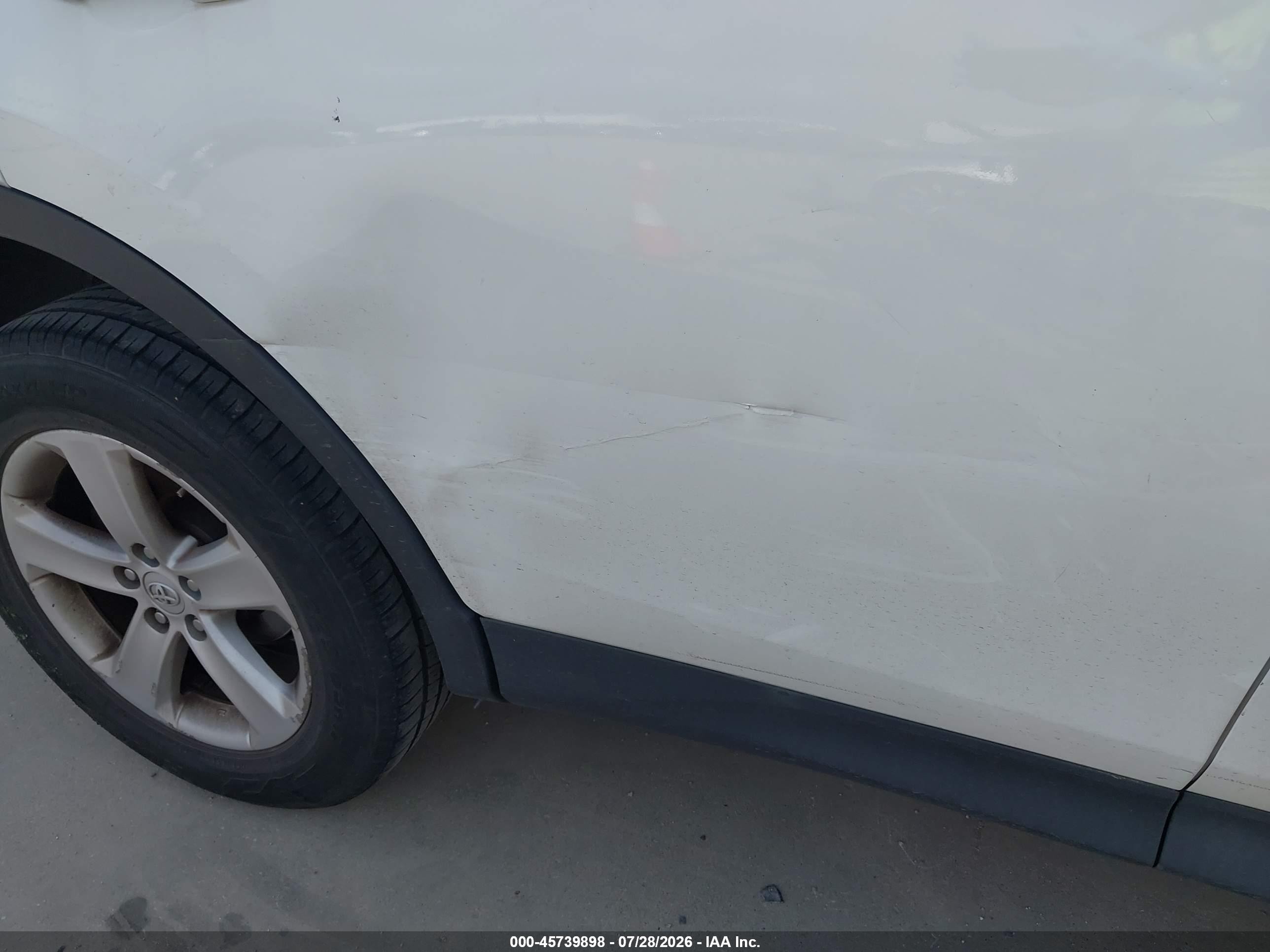 2013 Toyota Rav4 Xle White vin: 2T3WFREV0DW045703