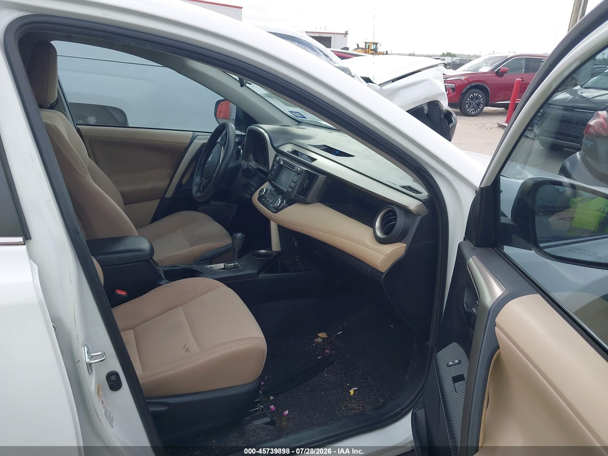 2013 Toyota Rav4 Xle White vin: 2T3WFREV0DW045703