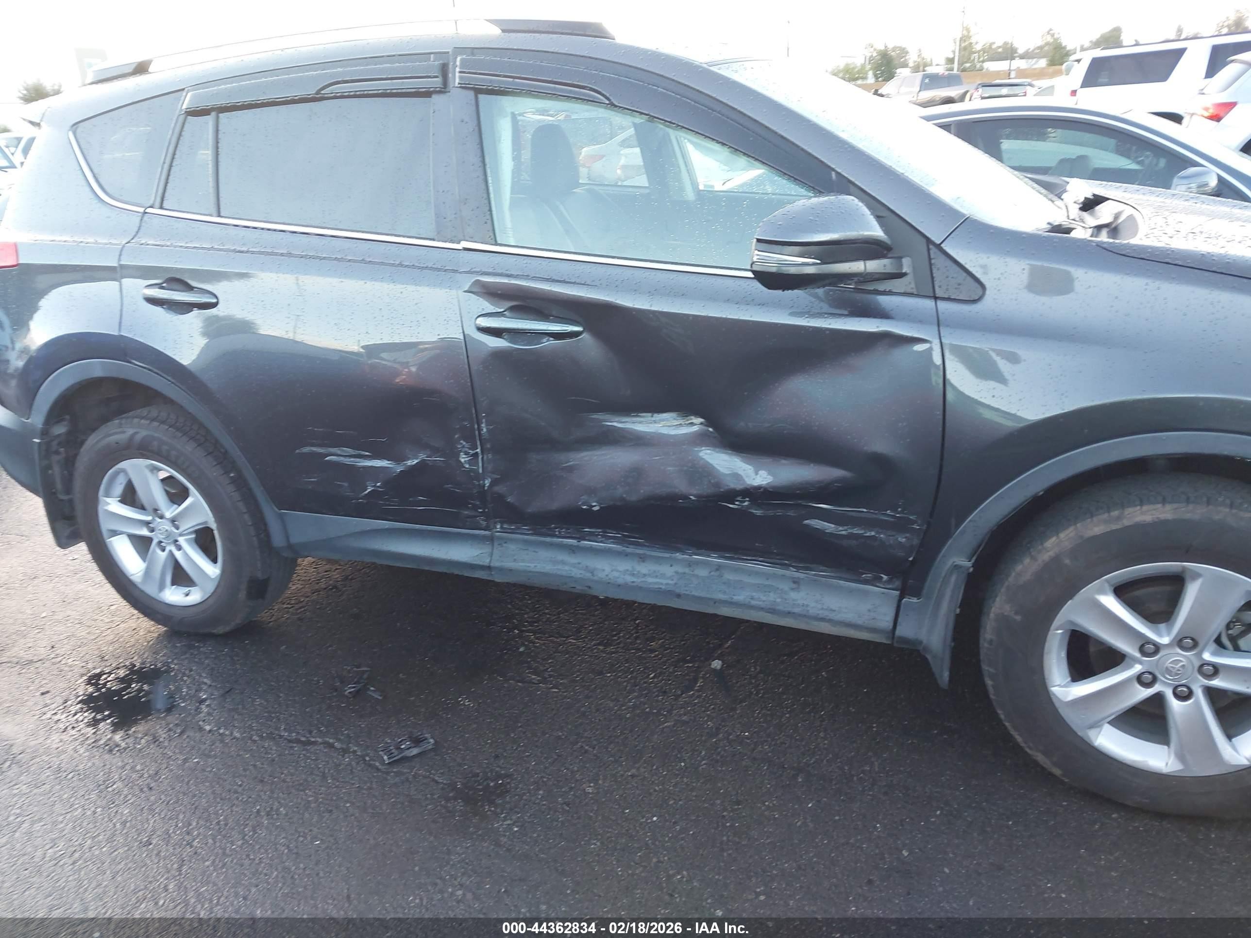 2013 Toyota Rav4 Xle Серый vin: 2T3WFREV0DW053039