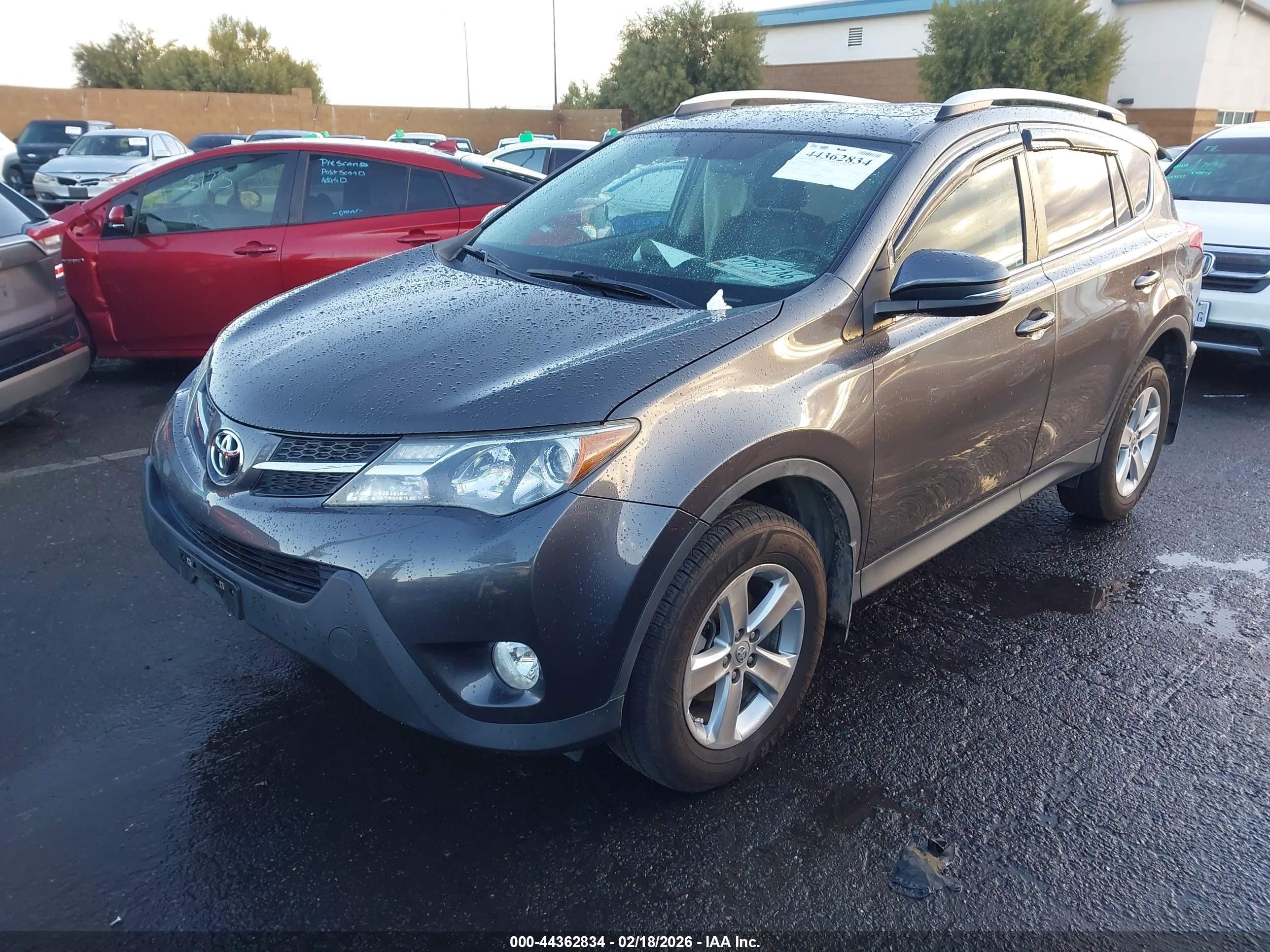 2013 Toyota Rav4 Xle Серый vin: 2T3WFREV0DW053039