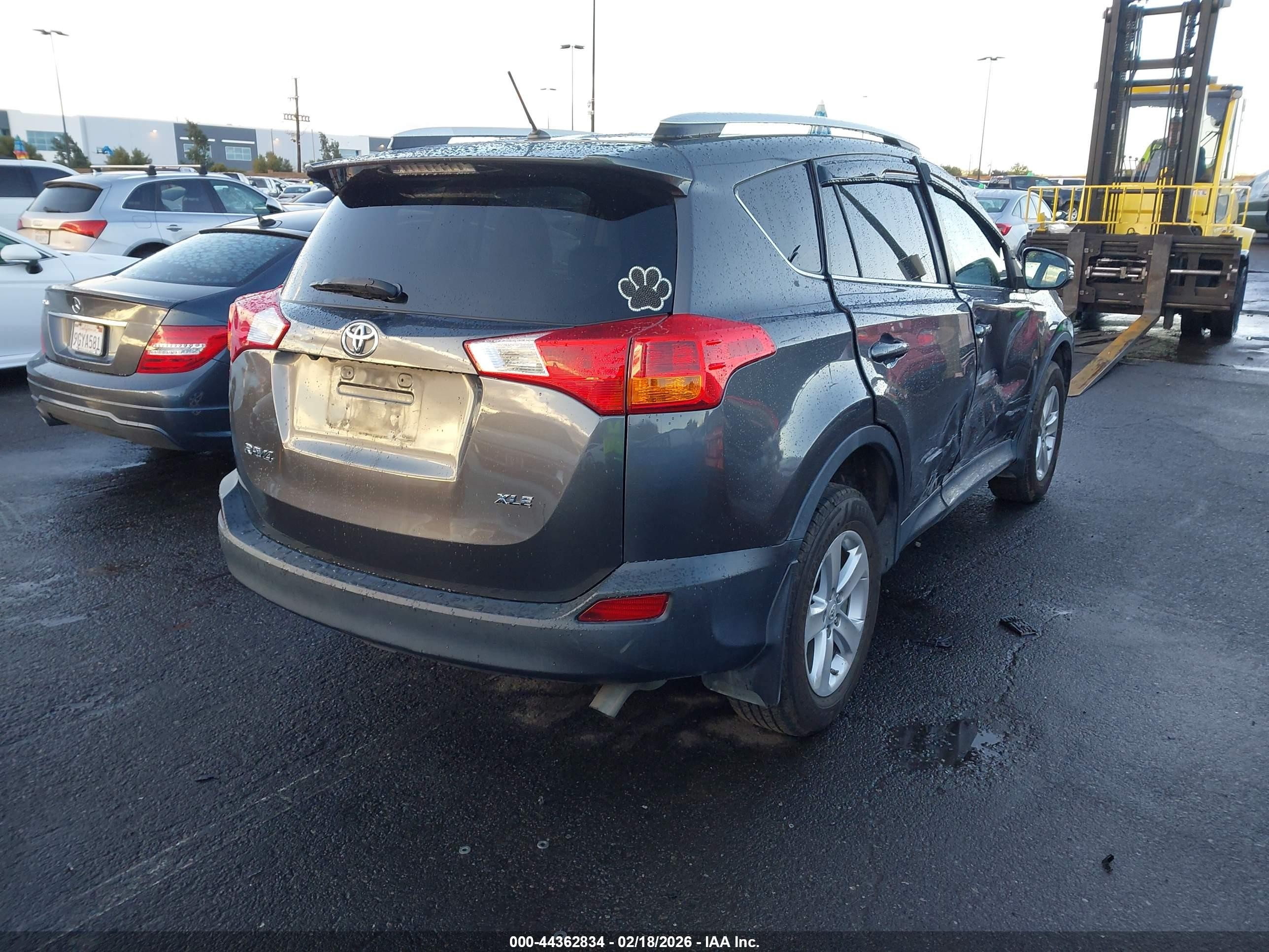 2013 Toyota Rav4 Xle Серый vin: 2T3WFREV0DW053039
