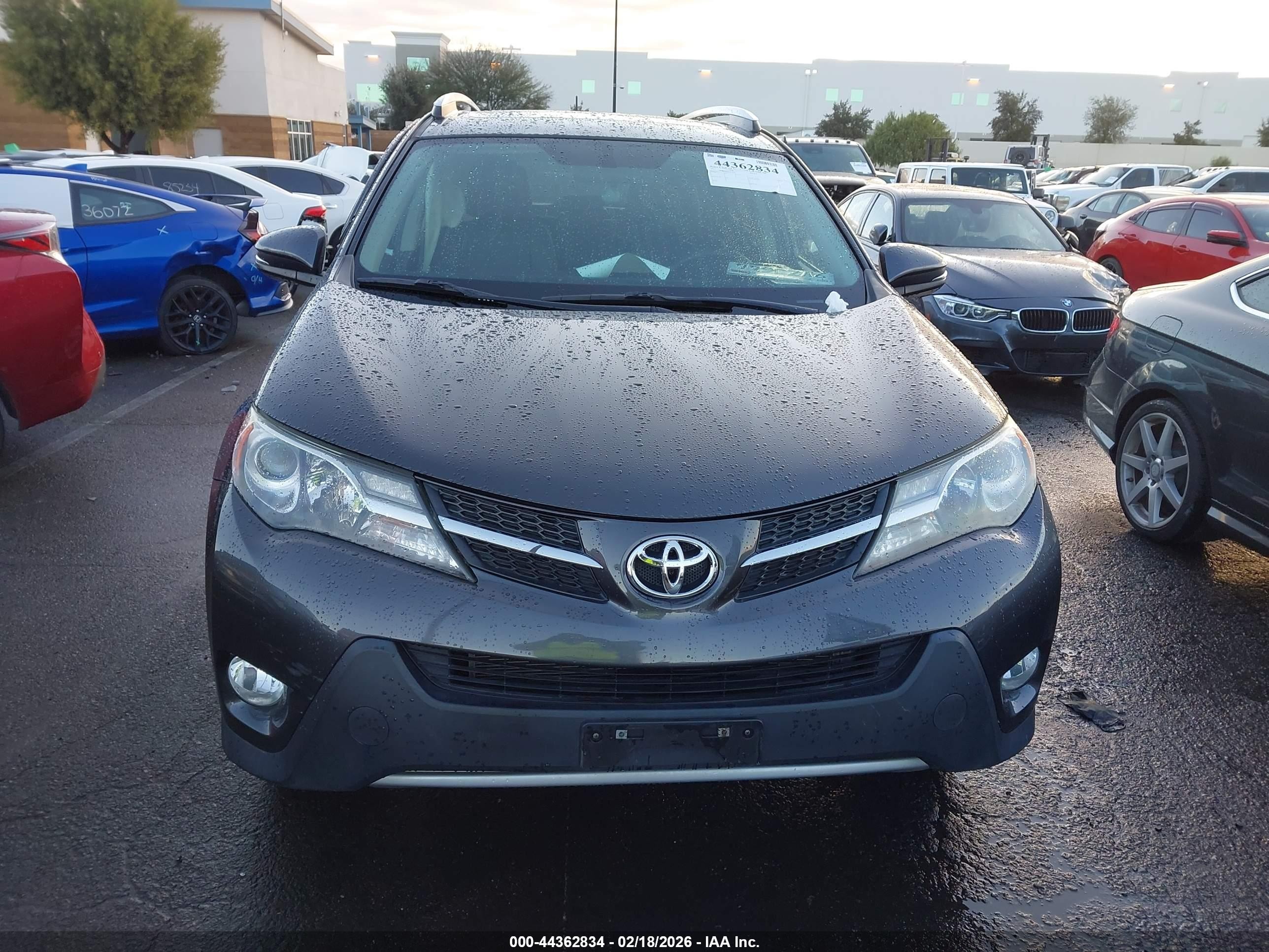 2013 Toyota Rav4 Xle Серый vin: 2T3WFREV0DW053039