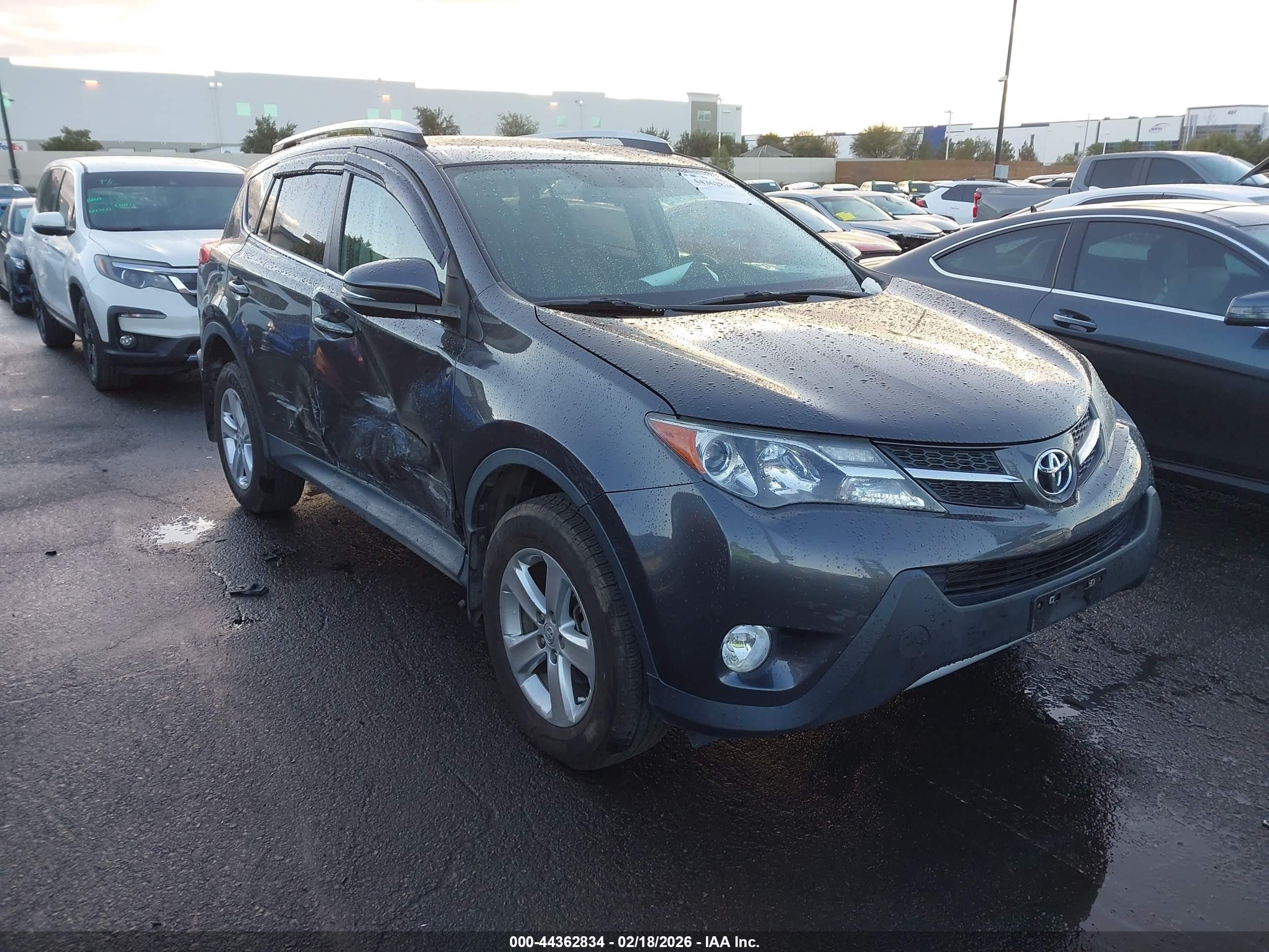 2013 Toyota Rav4 Xle Серый vin: 2T3WFREV0DW053039