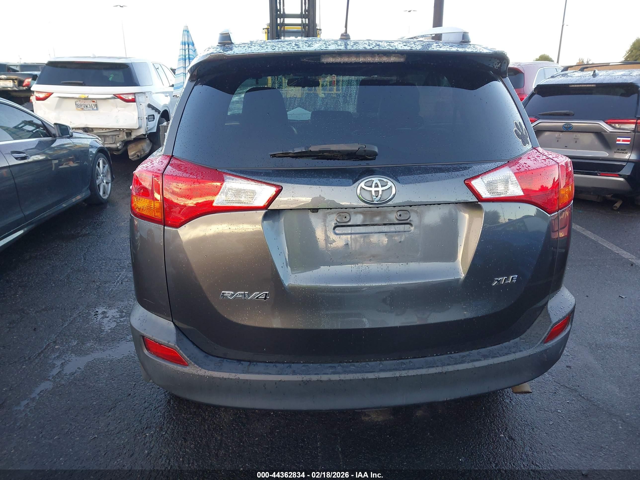 2013 Toyota Rav4 Xle Серый vin: 2T3WFREV0DW053039