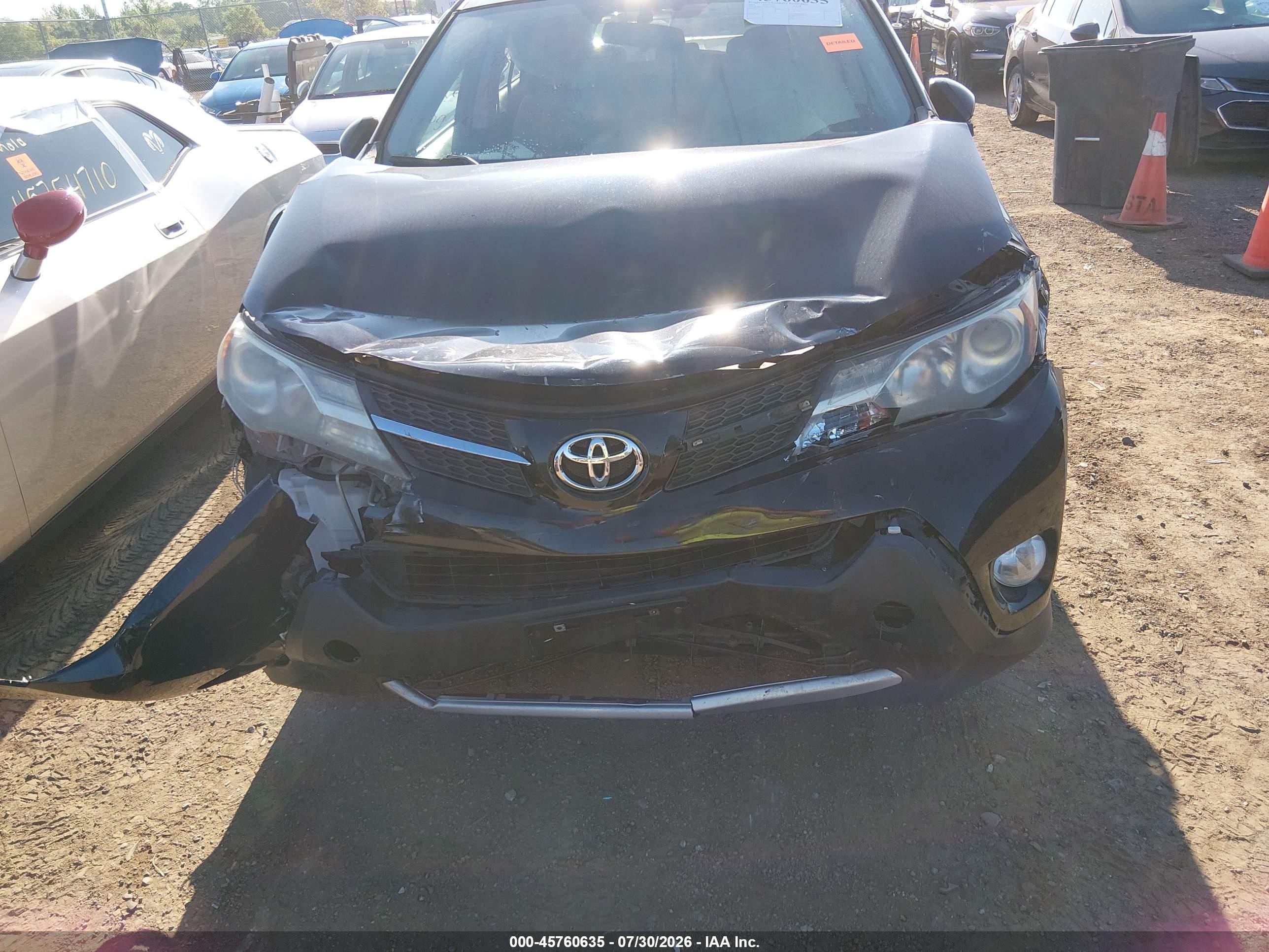 2013 Toyota Rav4 Xle Черный vin: 2T3WFREV0DW055907