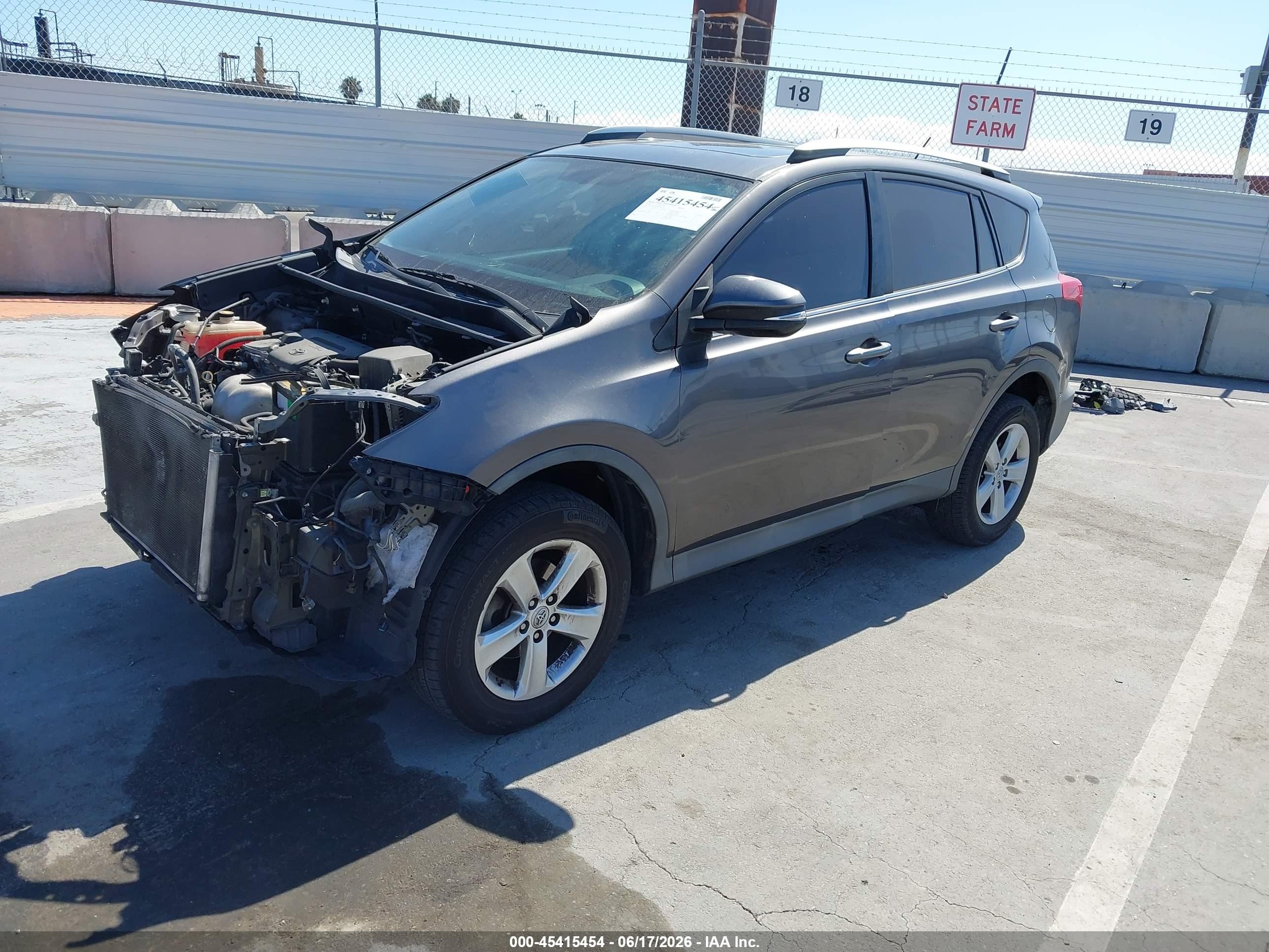 2014 Toyota Rav4 Xle Gray vin: 2T3WFREV0EW080324
