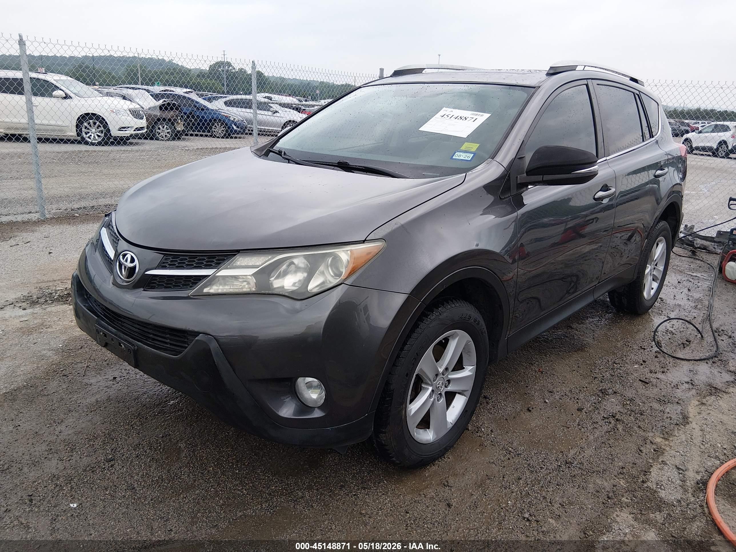 2014 Toyota Rav4 Xle Gray vin: 2T3WFREV0EW093252