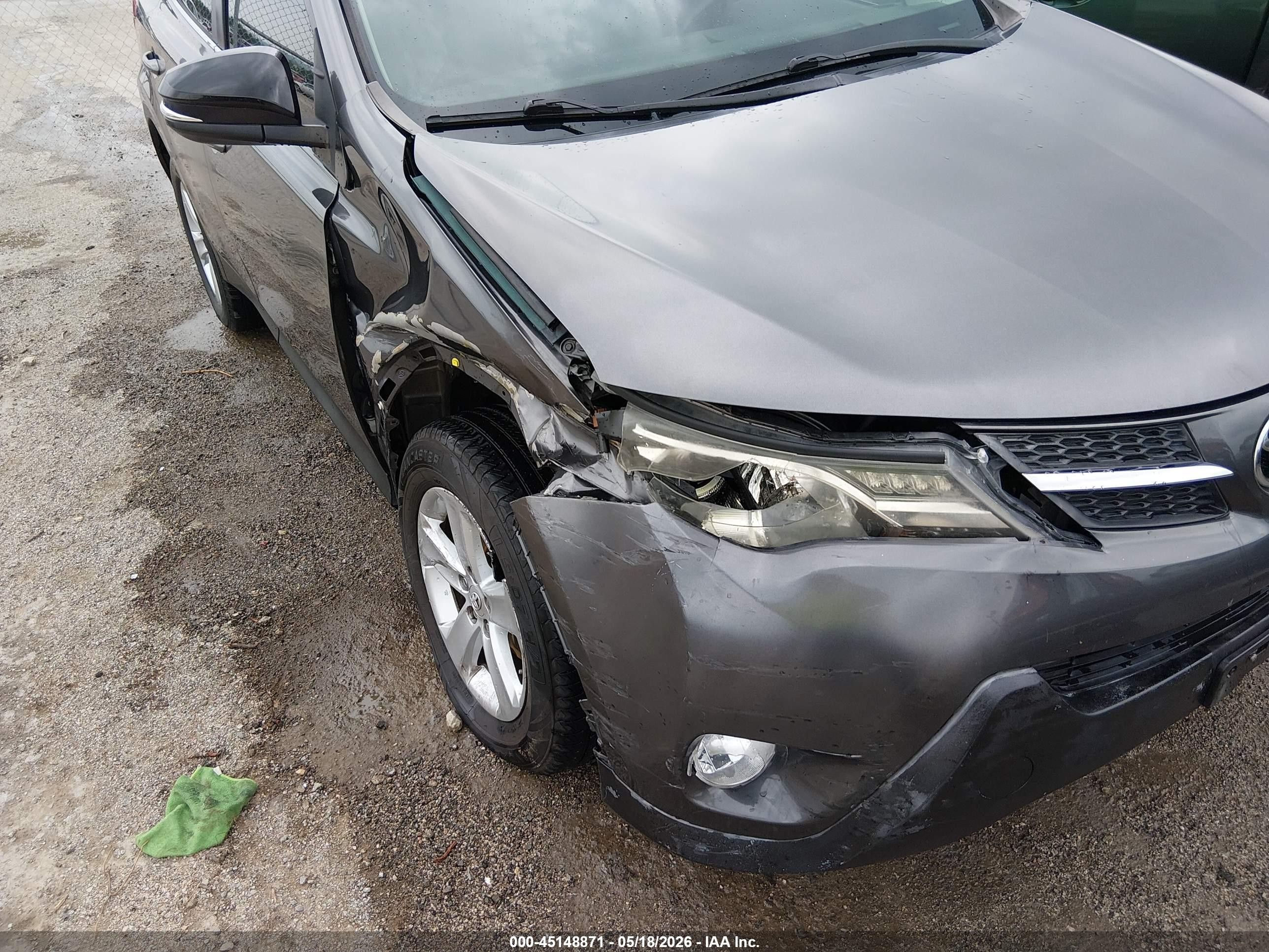 2014 Toyota Rav4 Xle Gray vin: 2T3WFREV0EW093252