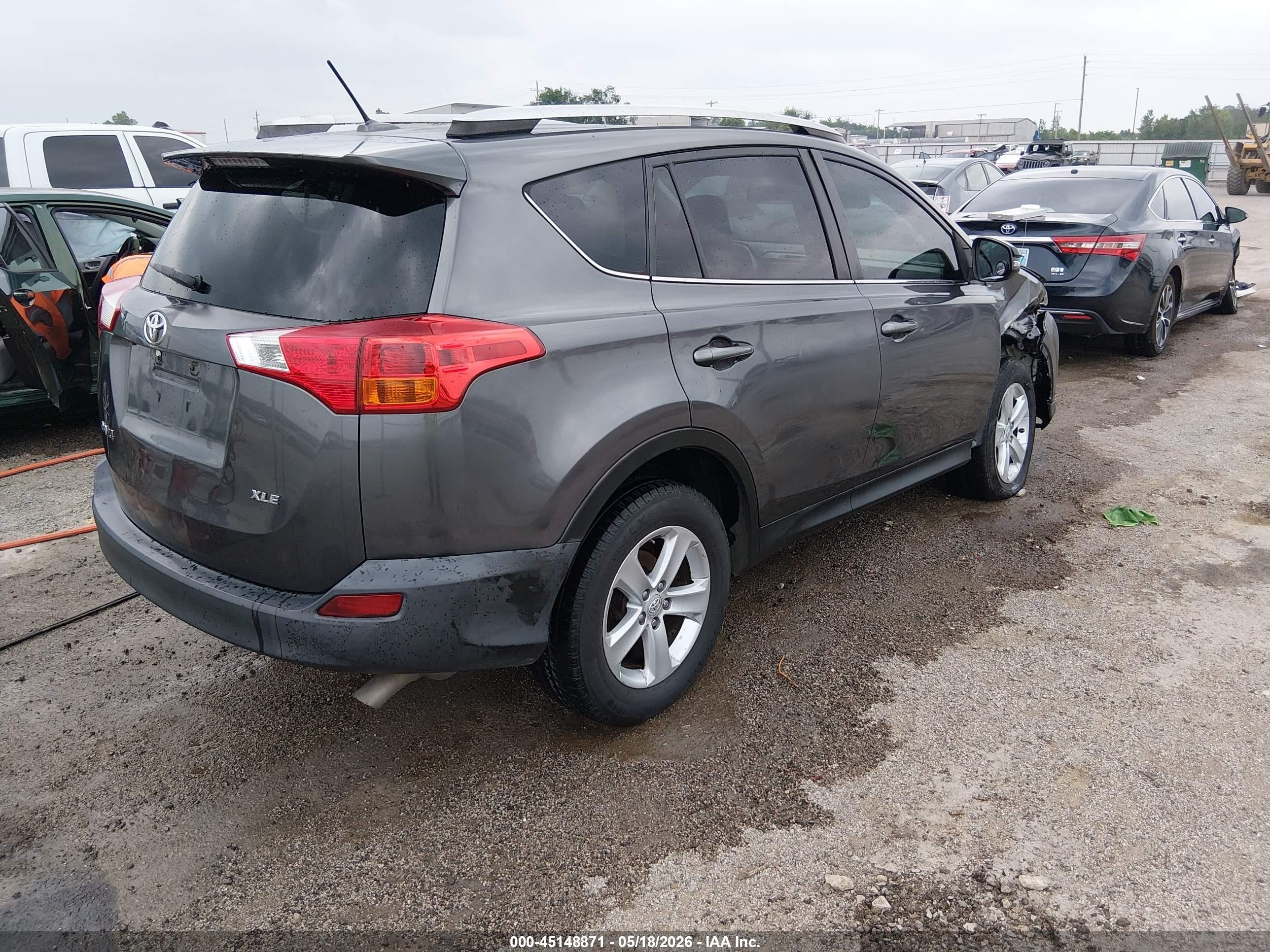 2014 Toyota Rav4 Xle Gray vin: 2T3WFREV0EW093252