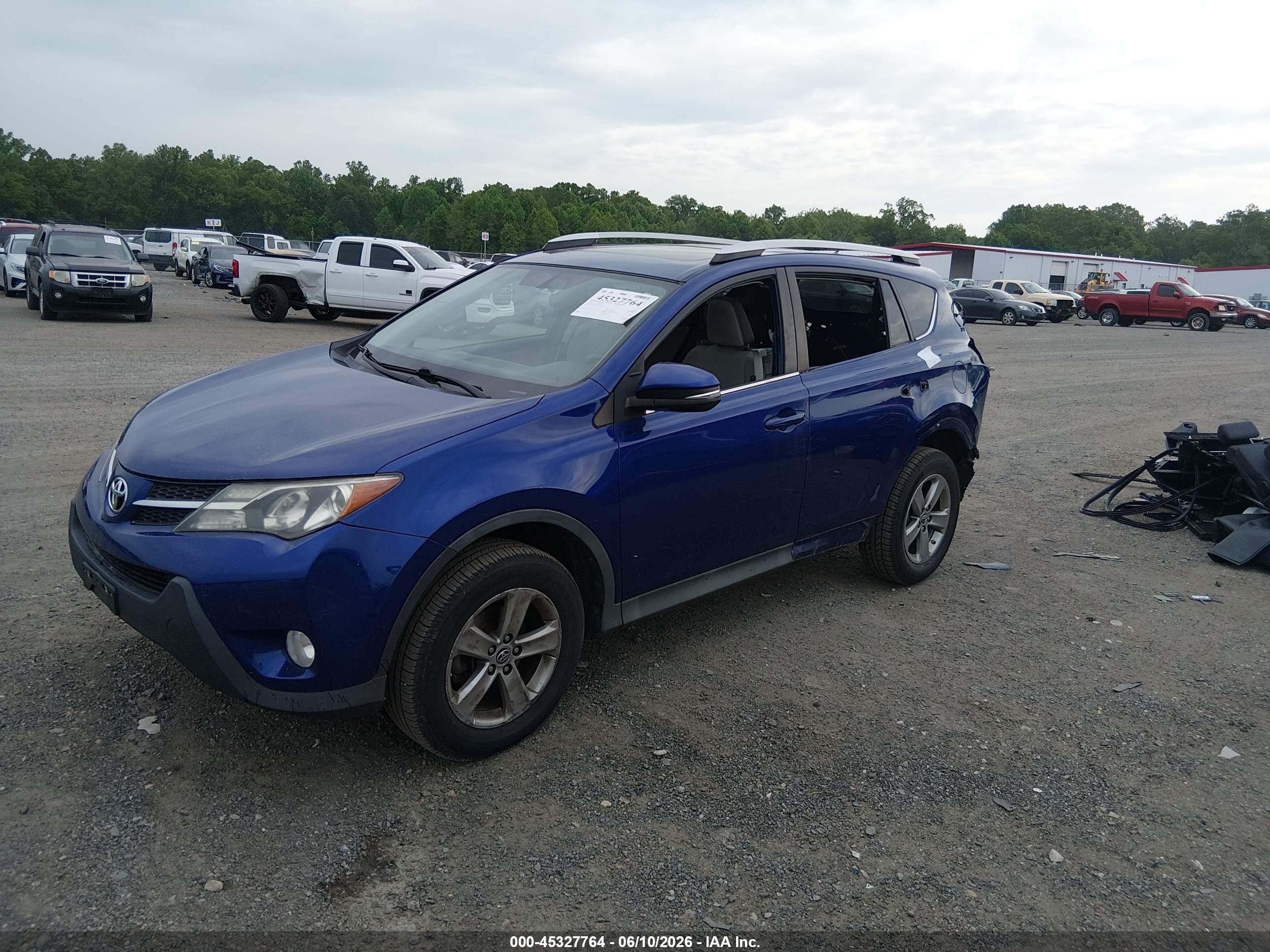 2015 Toyota Rav4 Xle Синий vin: 2T3WFREV0FW144069