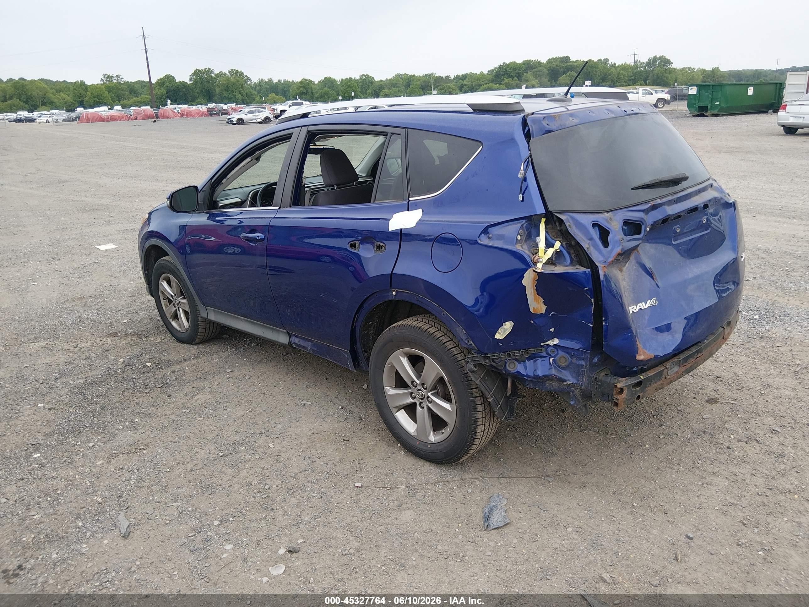 2015 Toyota Rav4 Xle Синий vin: 2T3WFREV0FW144069