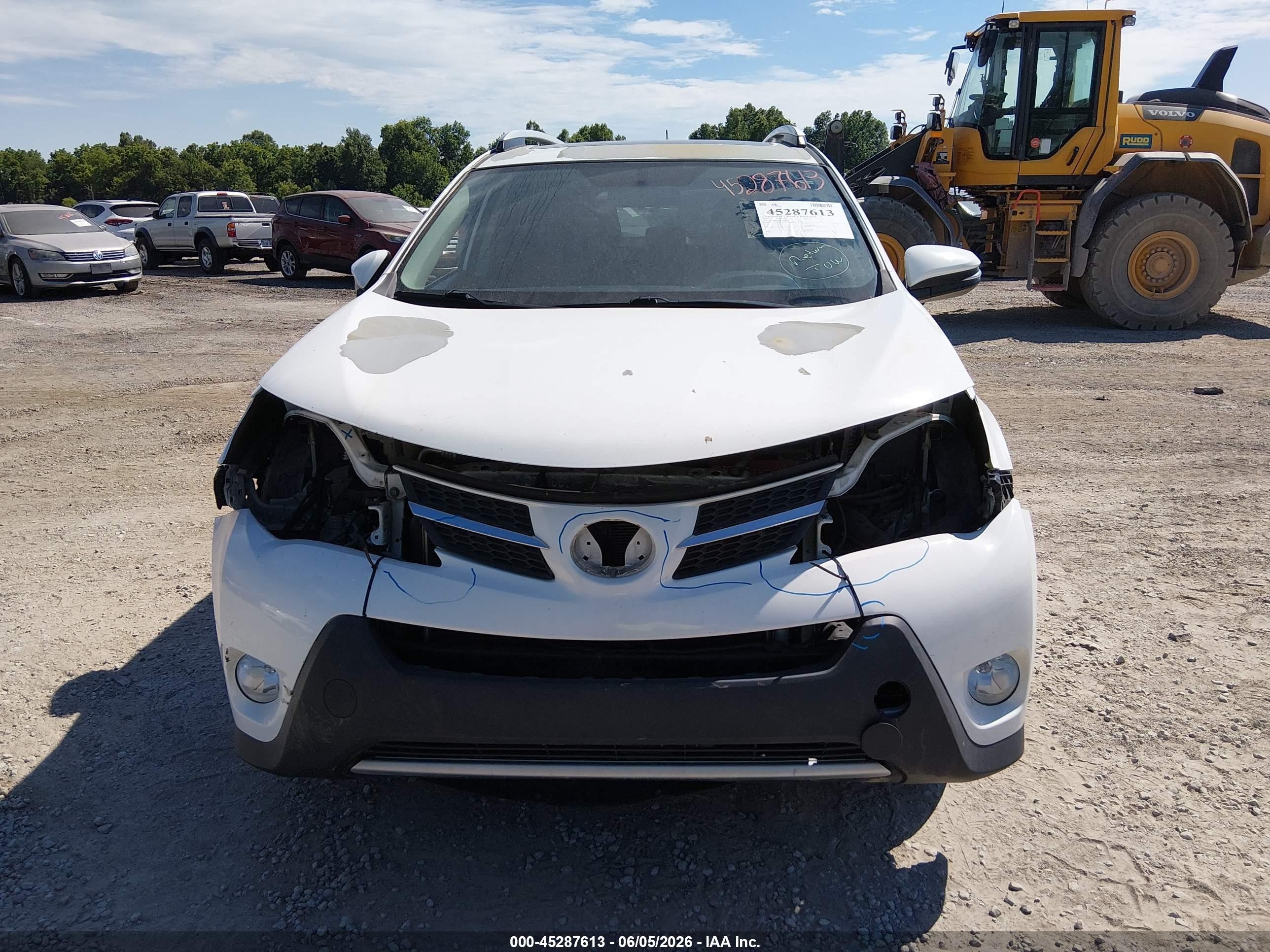 2015 Toyota Rav4 Xle White vin: 2T3WFREV0FW150471