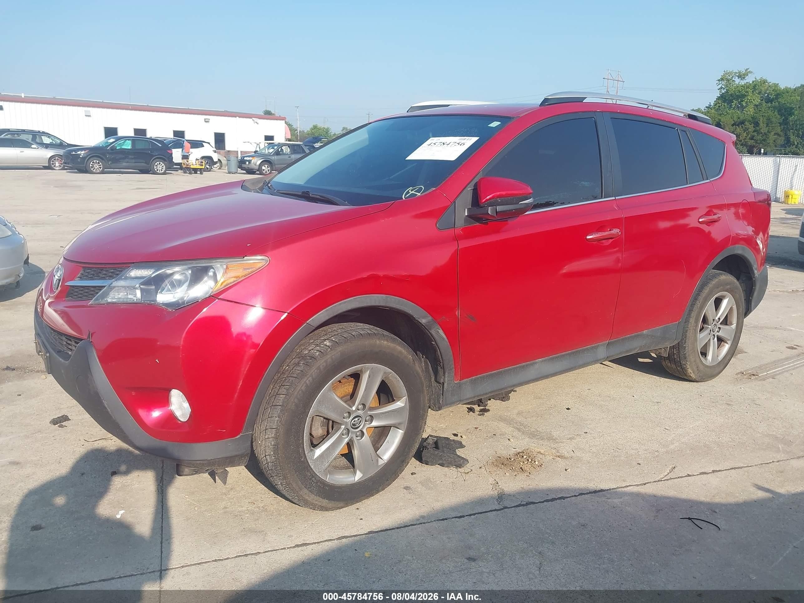 2015 Toyota Rav4 Xle Red vin: 2T3WFREV0FW168422