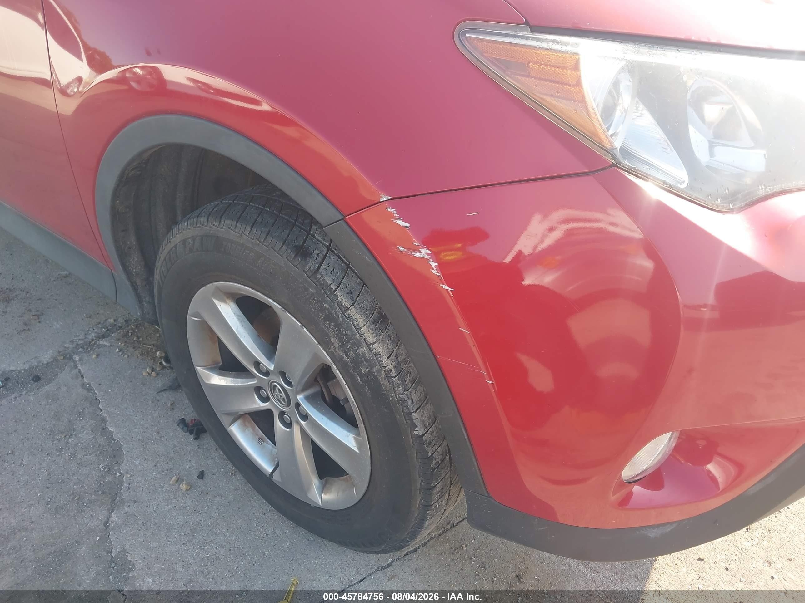 2015 Toyota Rav4 Xle Red vin: 2T3WFREV0FW168422