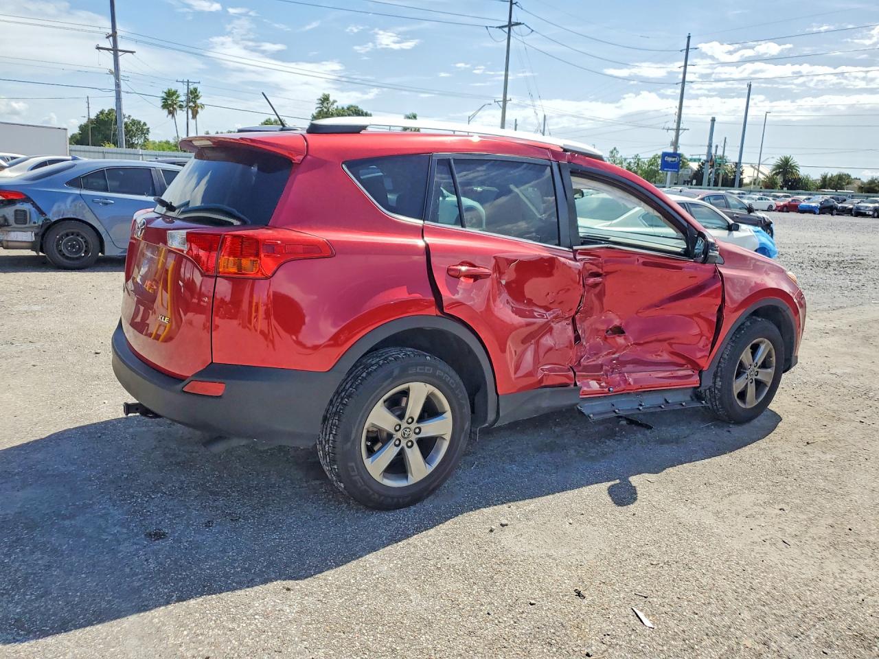 2015 Toyota Rav4 Xle Burgundy vin: 2T3WFREV0FW193577
