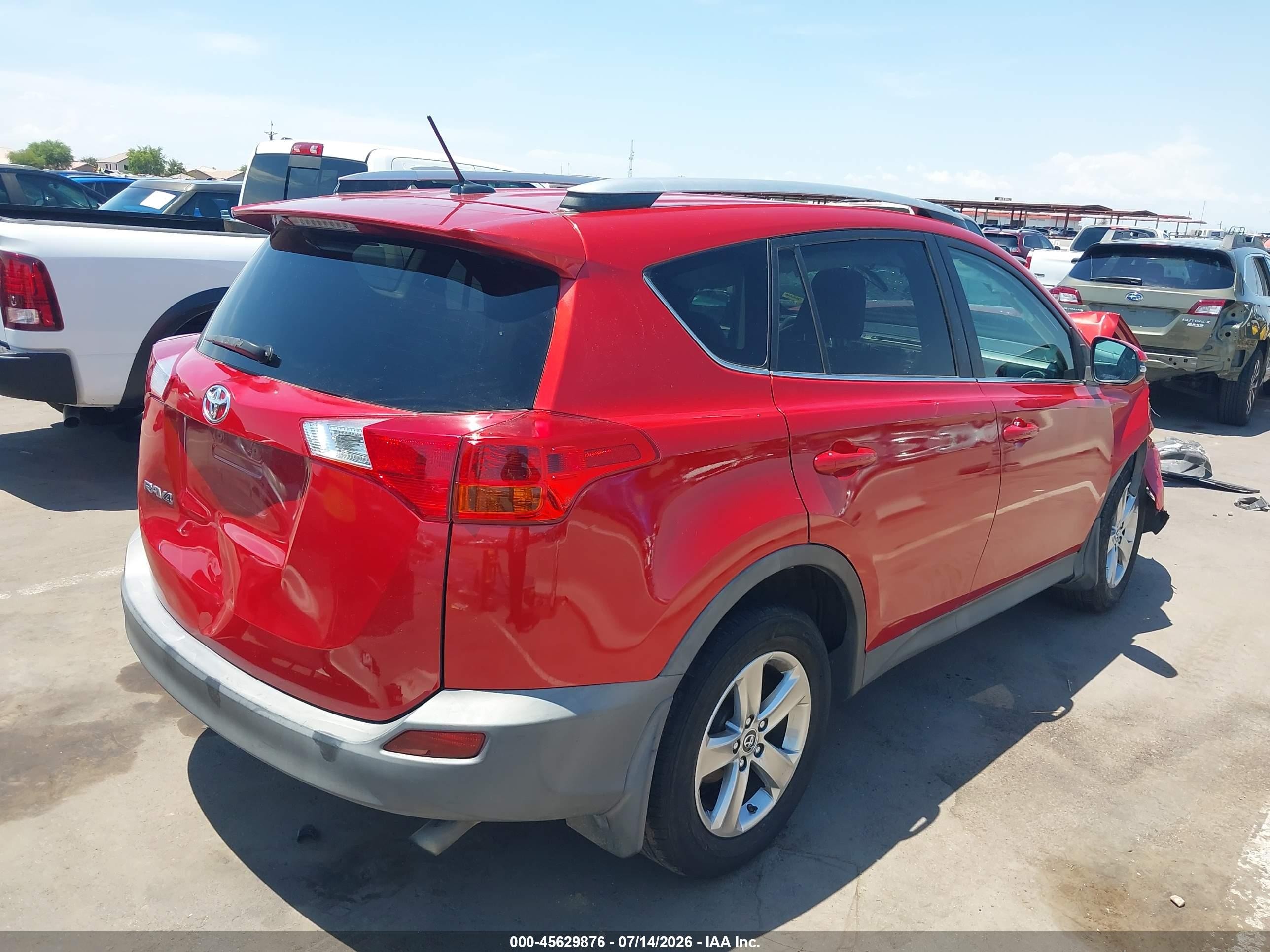 2015 Toyota Rav4 Xle Red vin: 2T3WFREV0FW223449