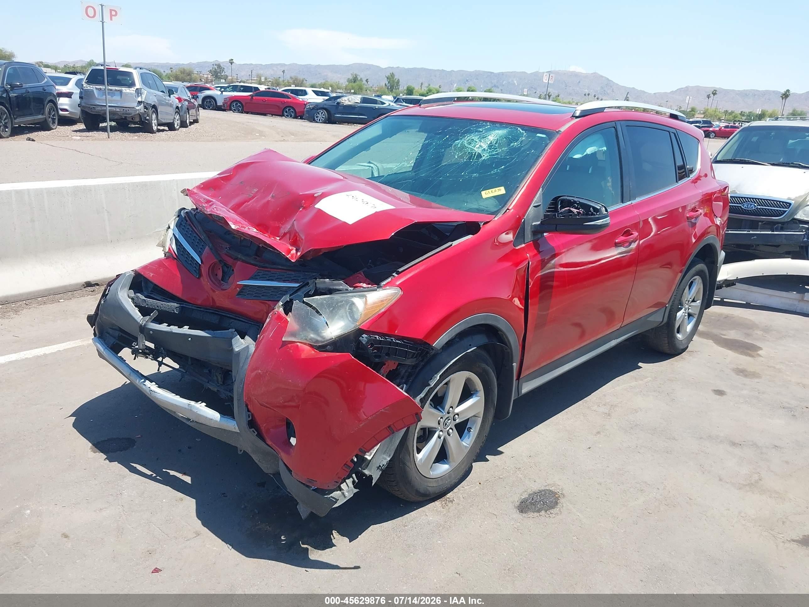 2015 Toyota Rav4 Xle Red vin: 2T3WFREV0FW223449